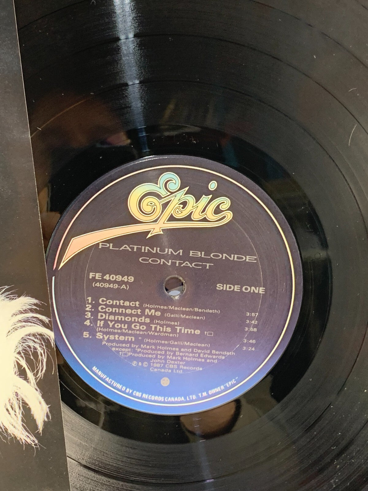 Platinum Blonde ~ Contact (Vinyl LP, 1987)