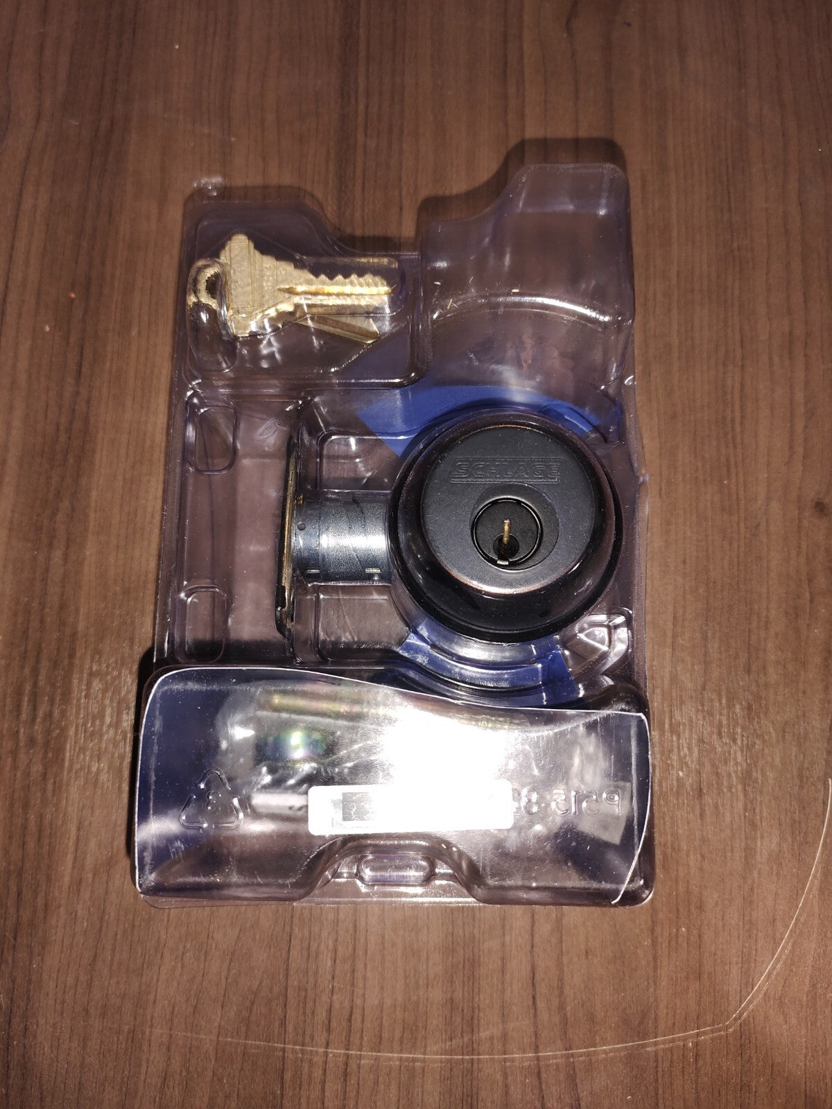 Schlage Aged Bronze Single Cylinder Deadbolt Lock B60N D 716