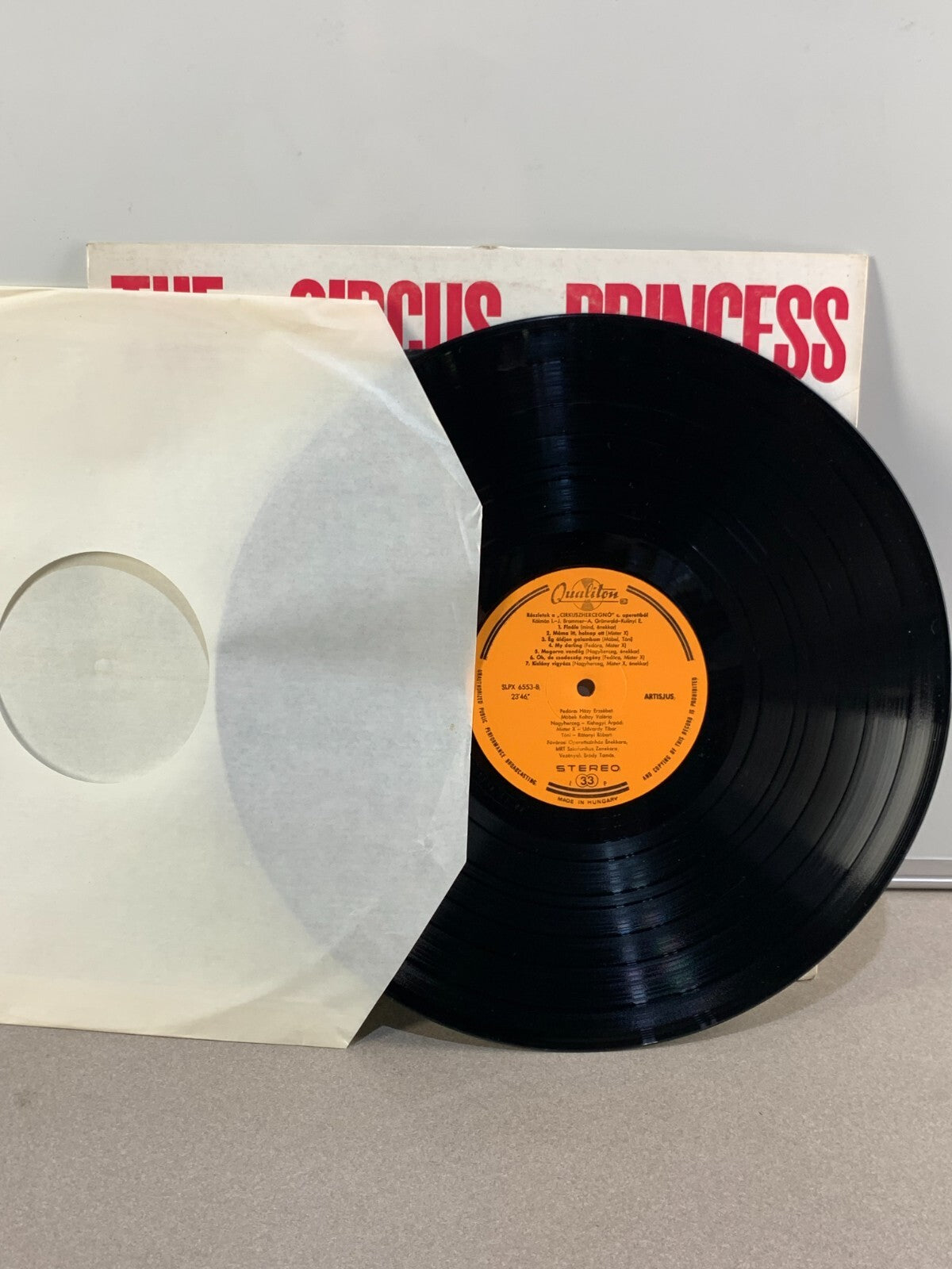 Emmerich Kálmán The Circus Princess Cirkuszherce Vinyl LP 1967 Qualiton SMX 2531