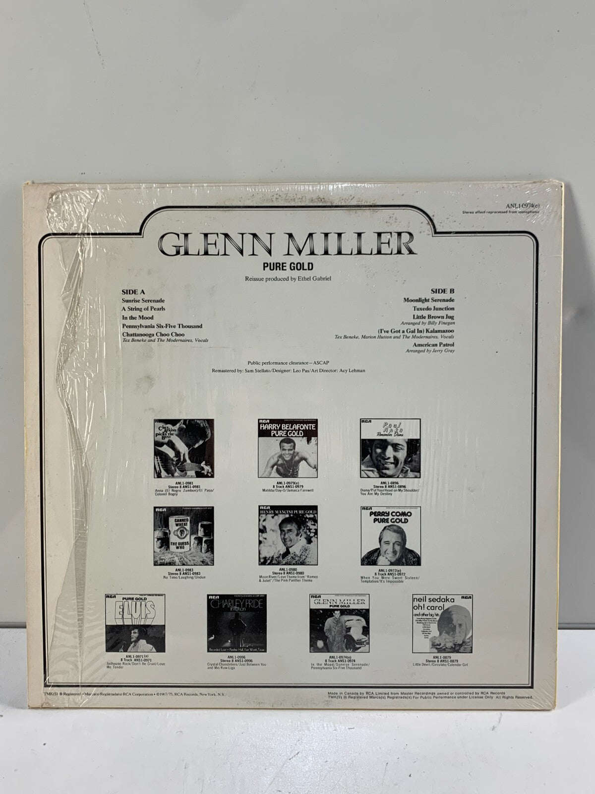 Glenn Miller - Pure Gold RCA -ANL1-0974(e) Vinyl, LP, Compilation Shrink Wrapped