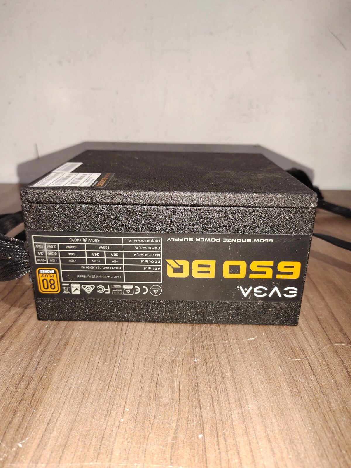 EVGA 650 BQ 80 PLUS BRONZE - Power Supply
