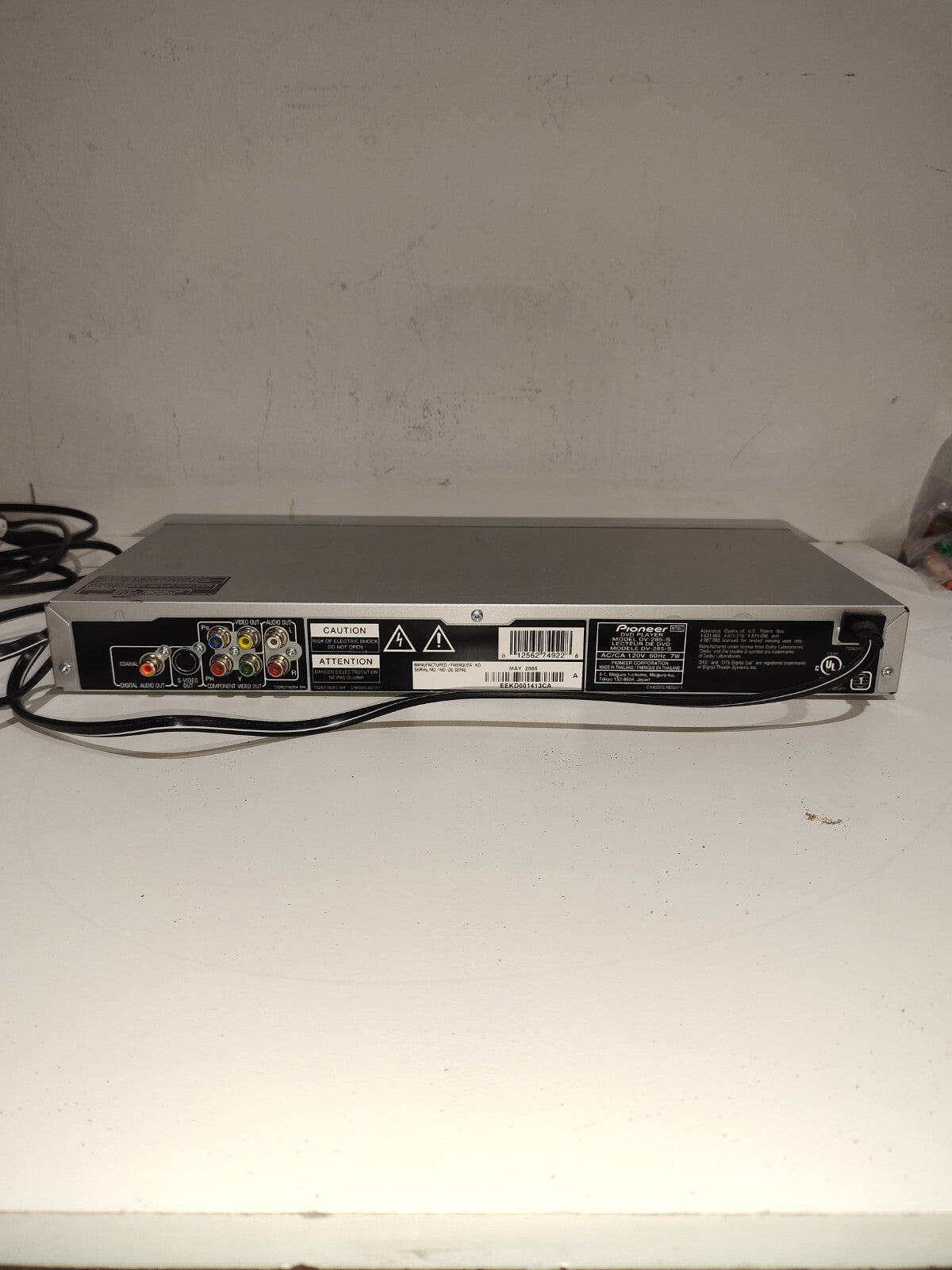 Pioneer DVD Video Player Model DV-285-S