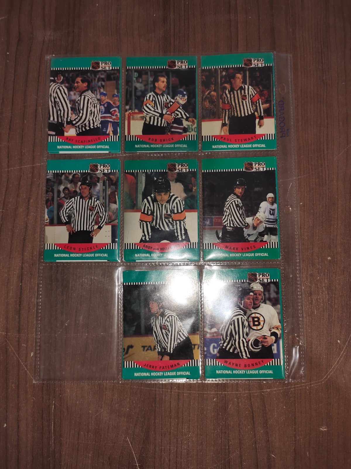Rare Collectible NHL - Referee Cards PRO-SET - Set of 16 Cards