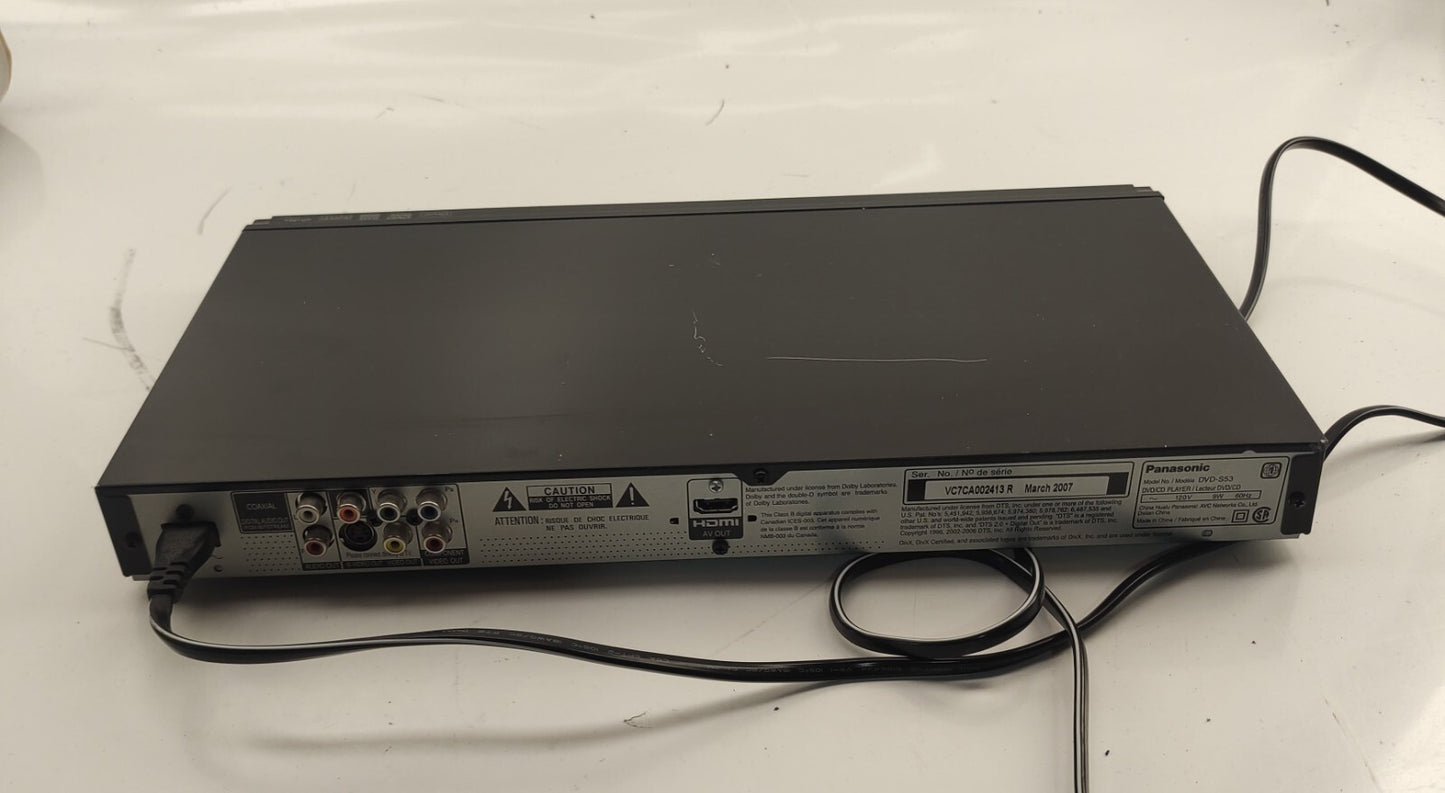 Panasonic DVD-S53 DVD Player