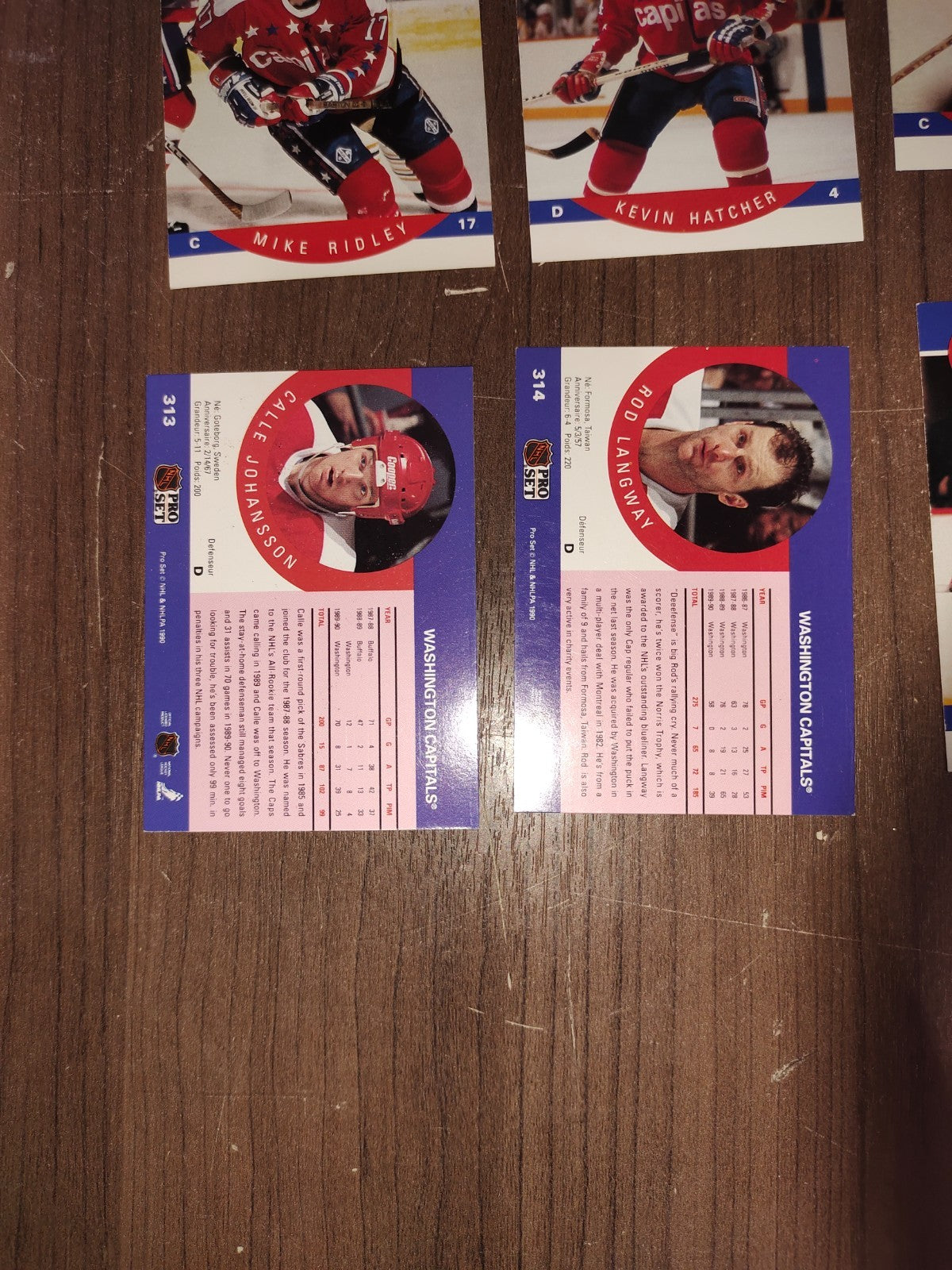 Rare Collectible NHL - Washington Capitals Cards PRO-SET - Set of 16 Cards