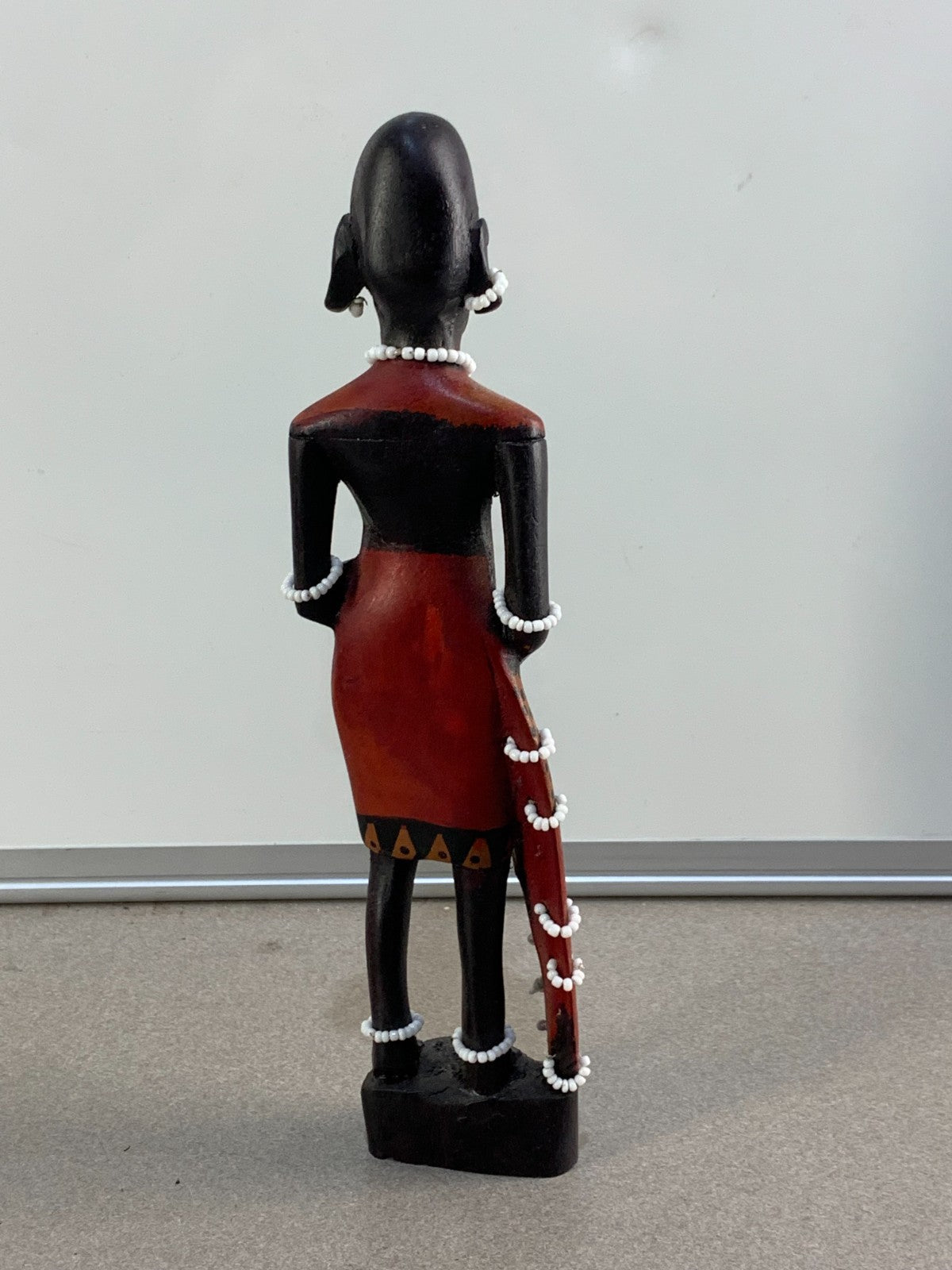 African Art - Maasai Warrior Hand Carved Wood Statue Sculpture