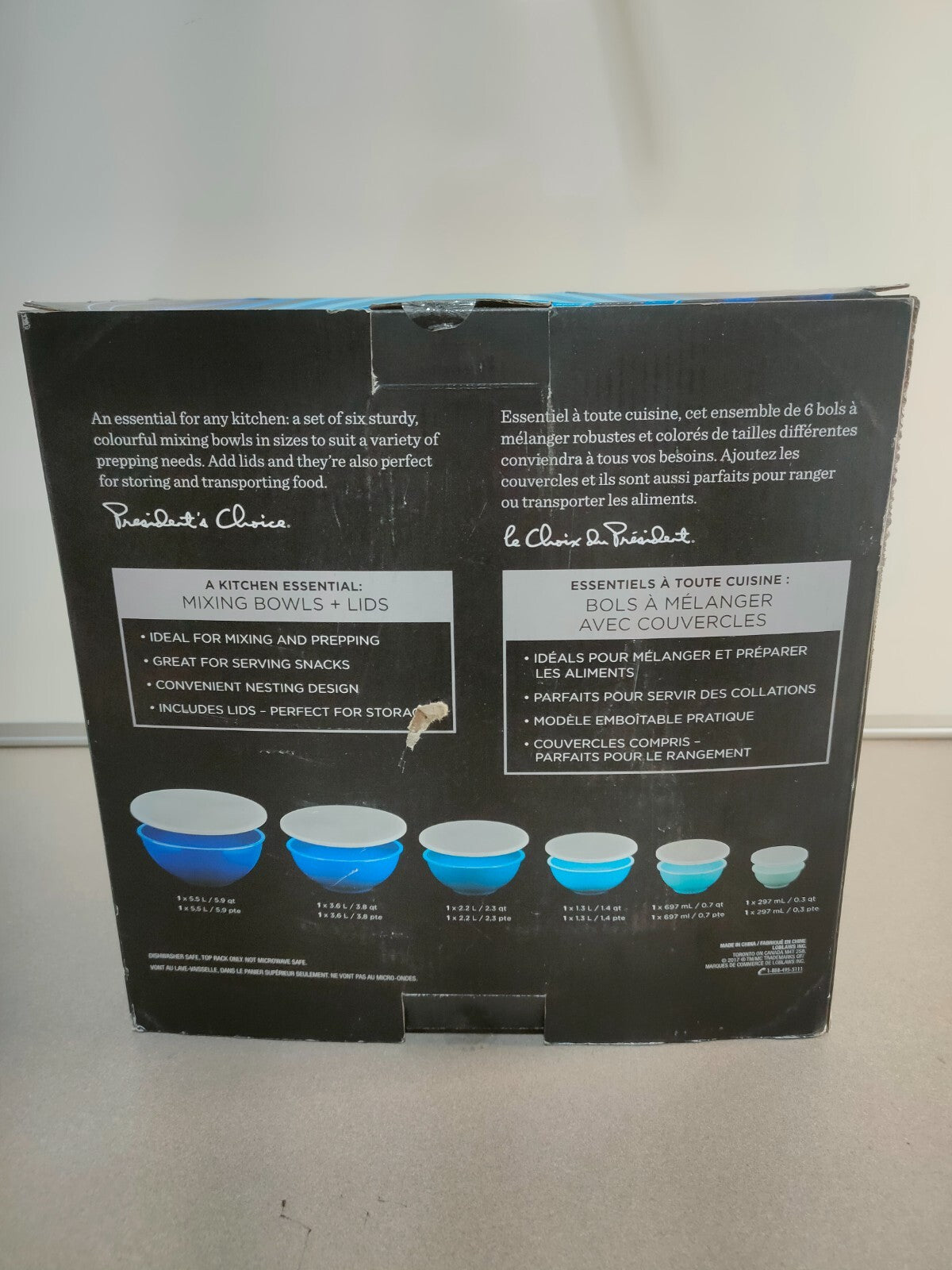 President's Choice Melamine Bowl Set With Lids