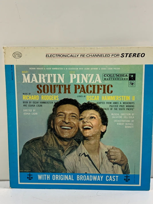 12" 33 RPM STEREO LP-COLUMBIA OS-2040 - SOUTH PACIFIC - ORIGINAL CAST (1960's)