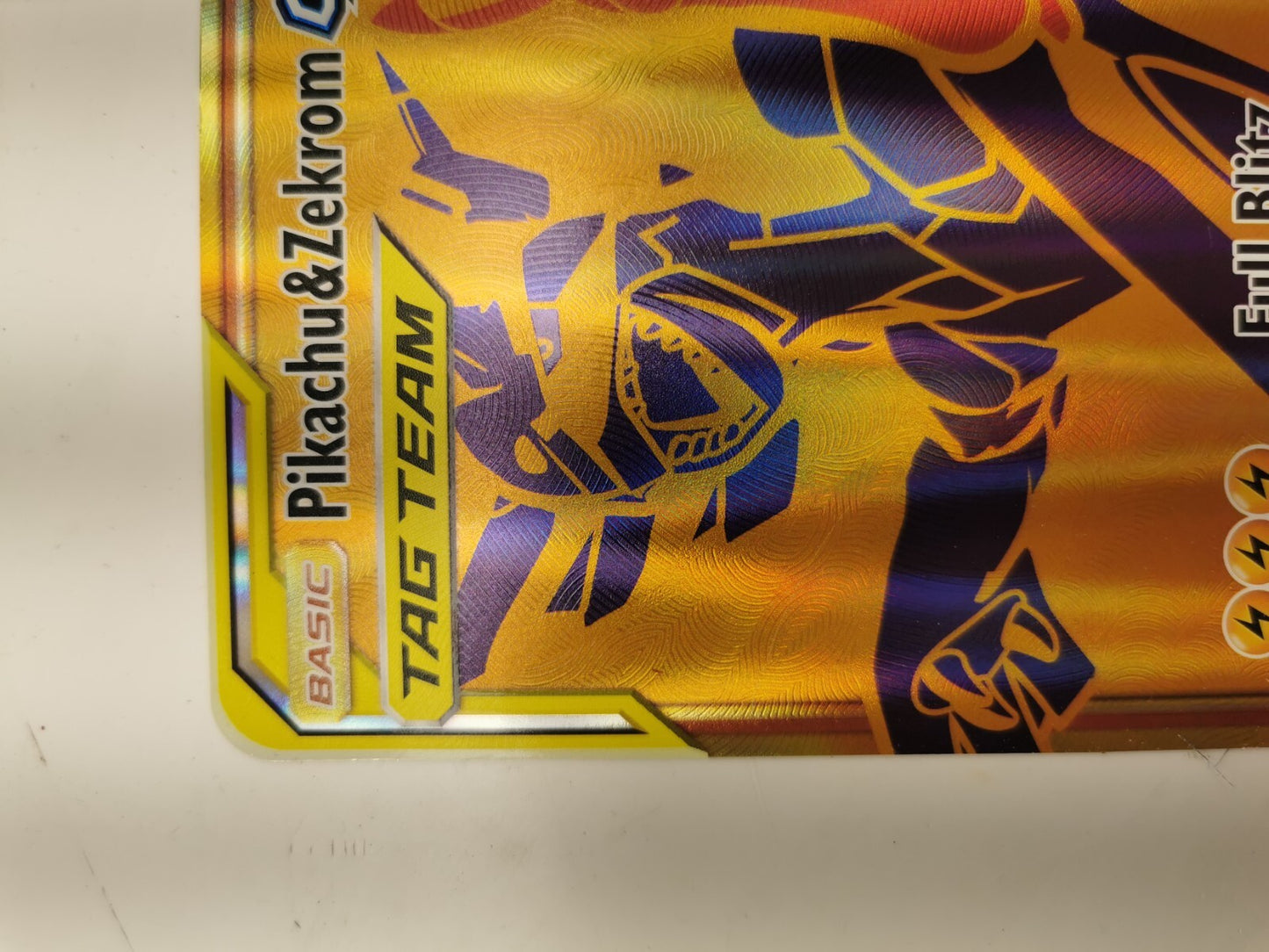 Pokemon Pikachu & Zekrom GX Tag Team Jumbo Promo Card SM248