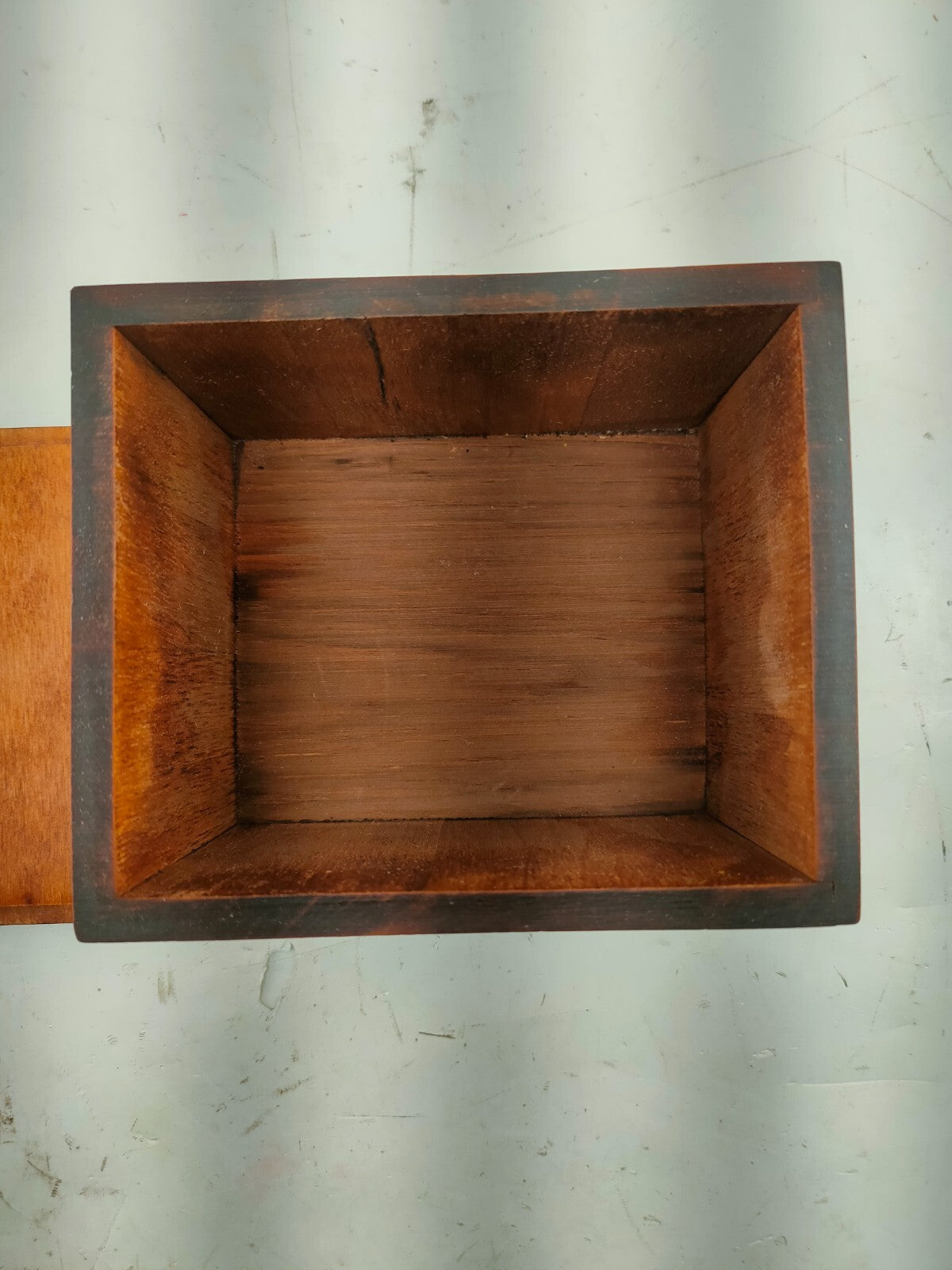 Baribocraft Baribo-Maid teak & maple Wood Canister THE TEA