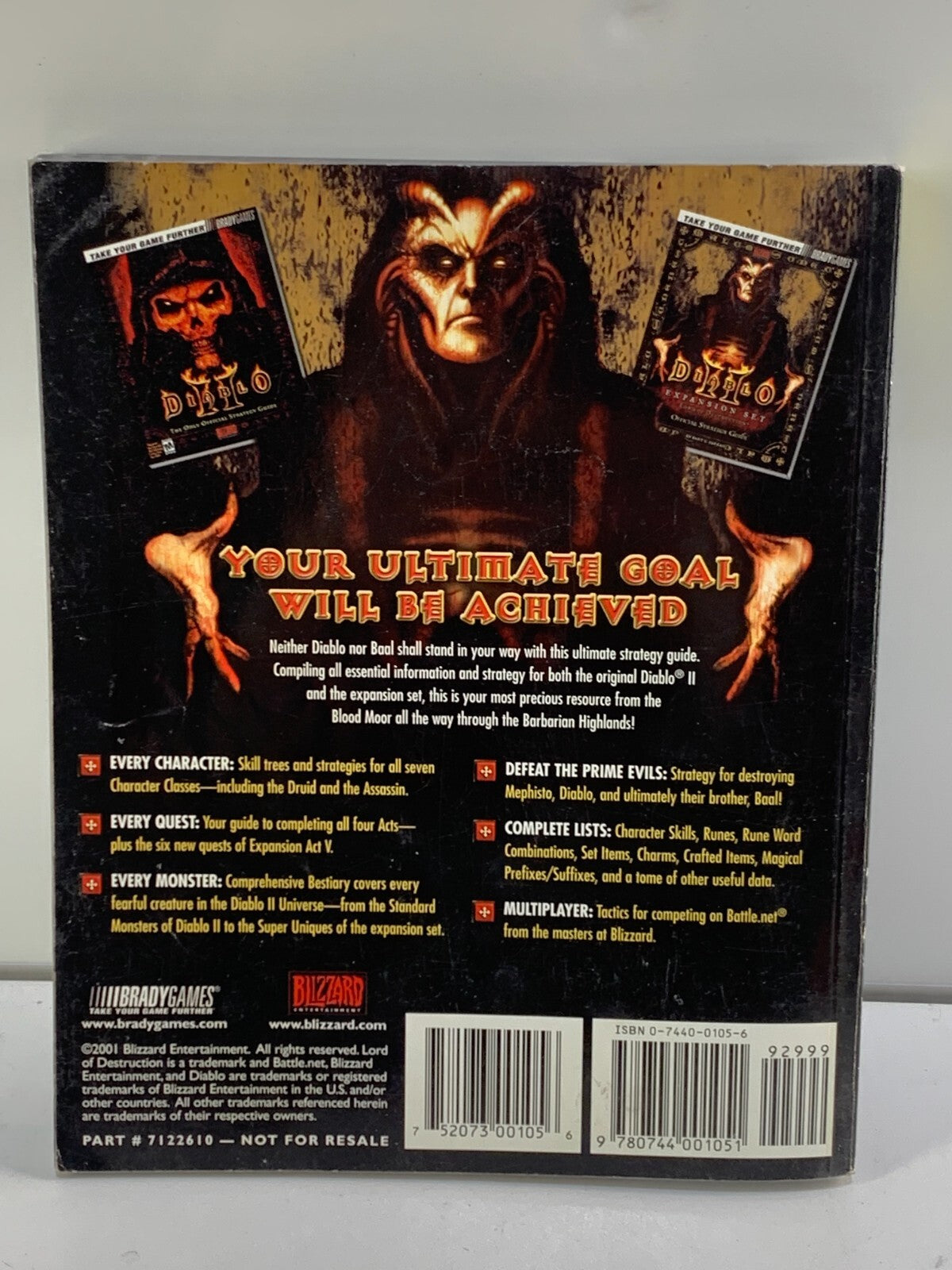 Diablo II Official Strategy Guide by BradyGames Staff and Bart Farkas, Paperback