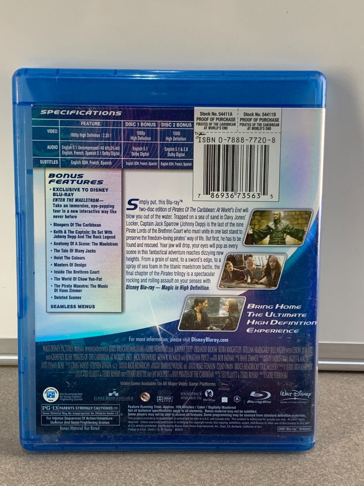 Pirates of the Caribbean: At Worlds End (Blu-ray Disc, 2007, 2-Disc Set)