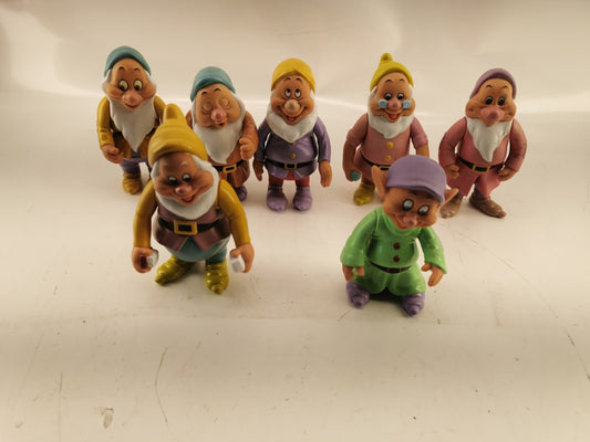 7 vintage Disney Snow Whit's seven dwarfs