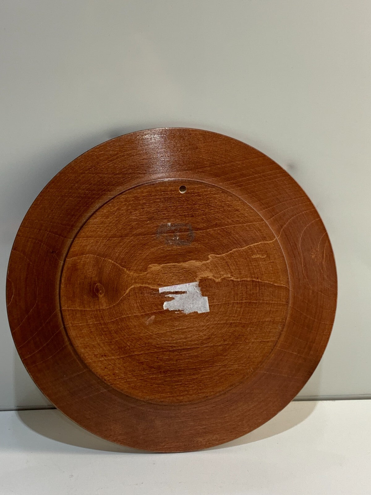 Bosnian covered wooden dish pyrography wall plaque