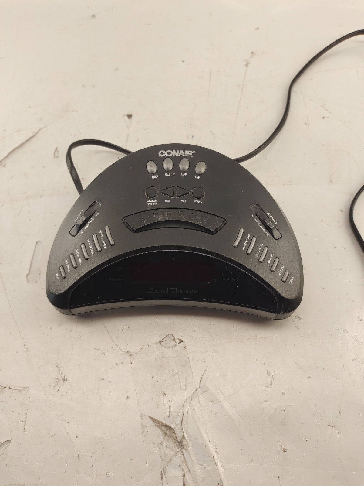 Conair SOUND THERAPY Clock Radio Soothing Sounds Machine Relaxation