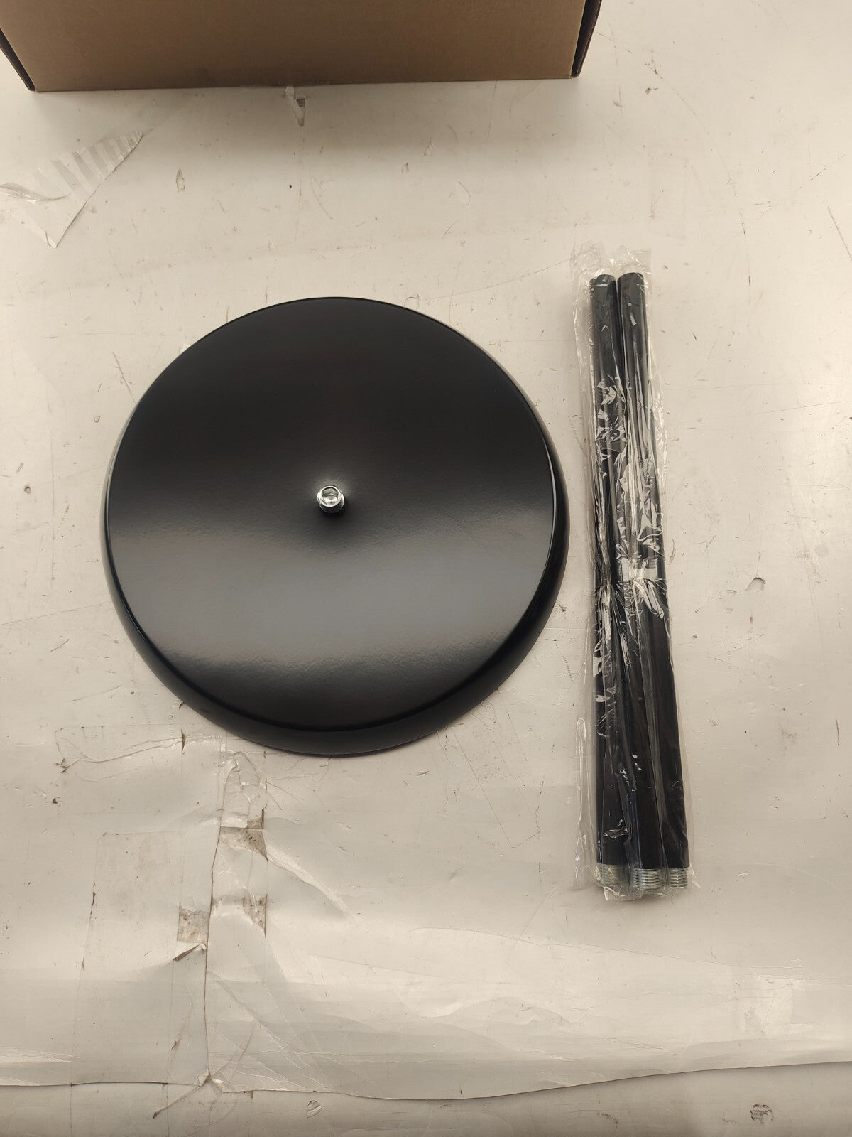 Ikea NOT Floor Uplight Lamp, Black New Open Box - Bulb Not Included