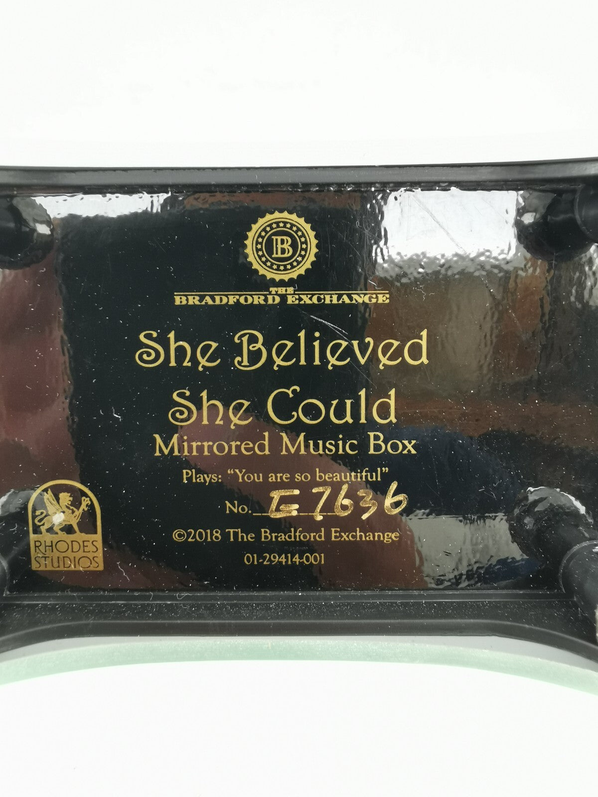 "She Believed She Could So She Did" Personalized Music box