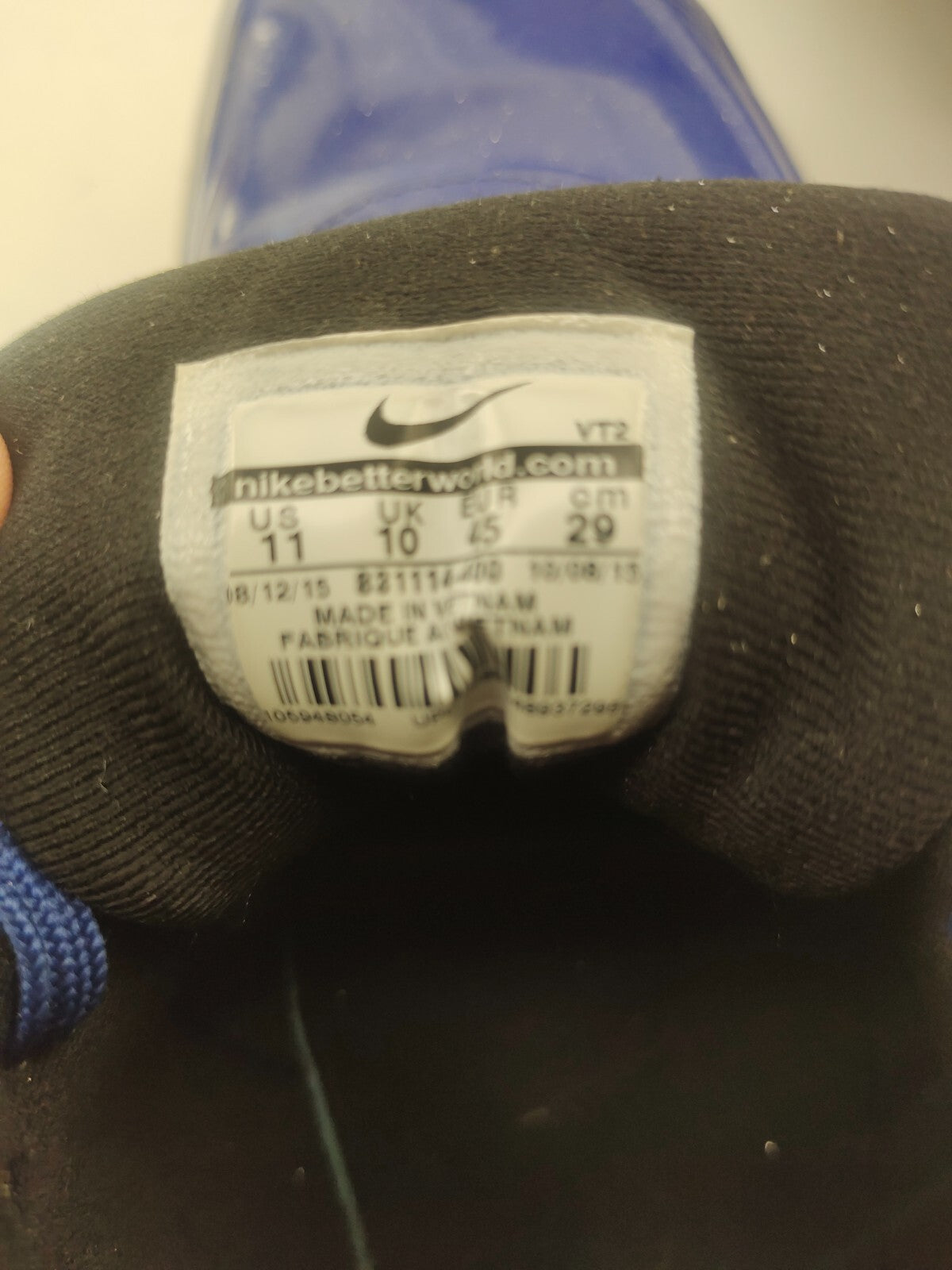 MENS NIKE AIR MAX 90 DEEP ROYAL BLUE SNEAKERS SHOES SIZE 11 US 831114-400 VT QS