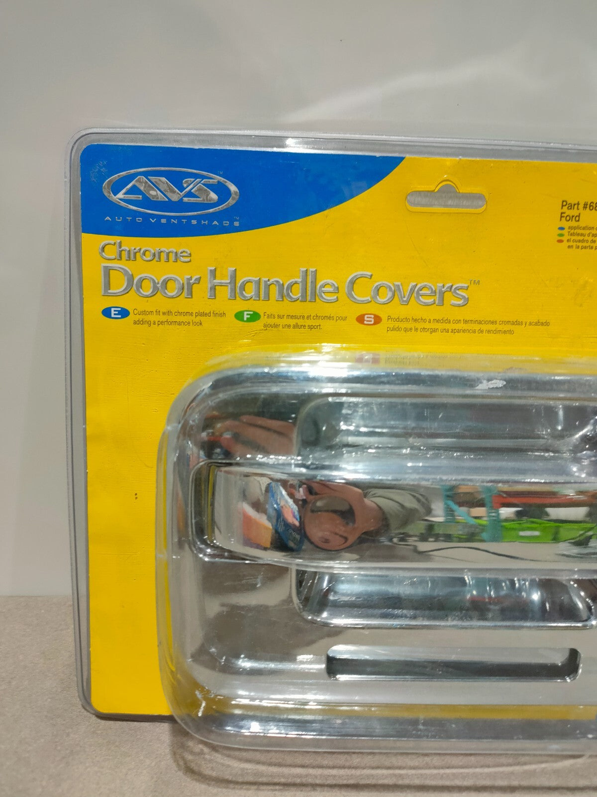 AVS 685202 Chrome Exterior Door Handle Cover SET OF 2