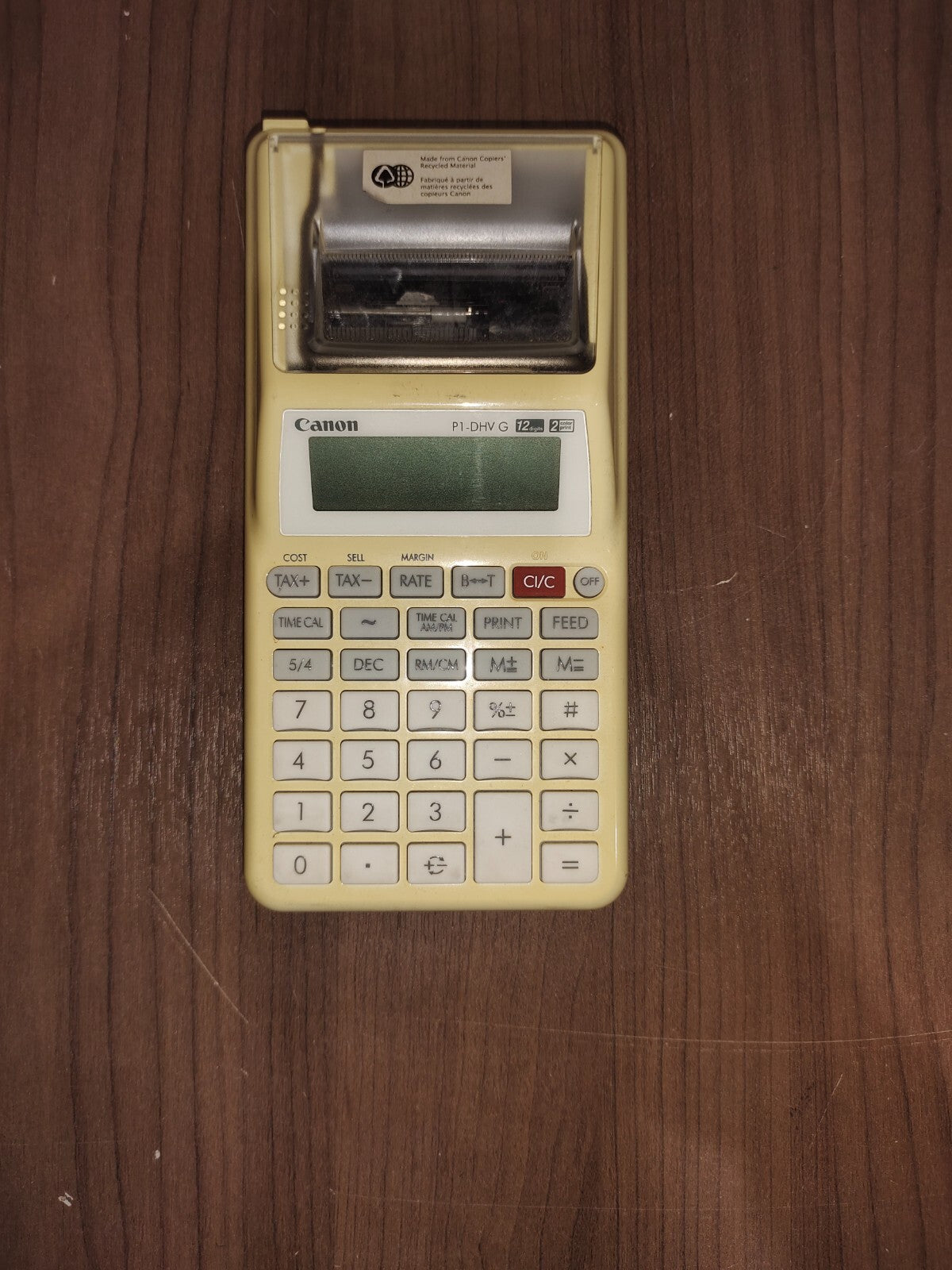 Canon P1-DHV G Printing Calculator