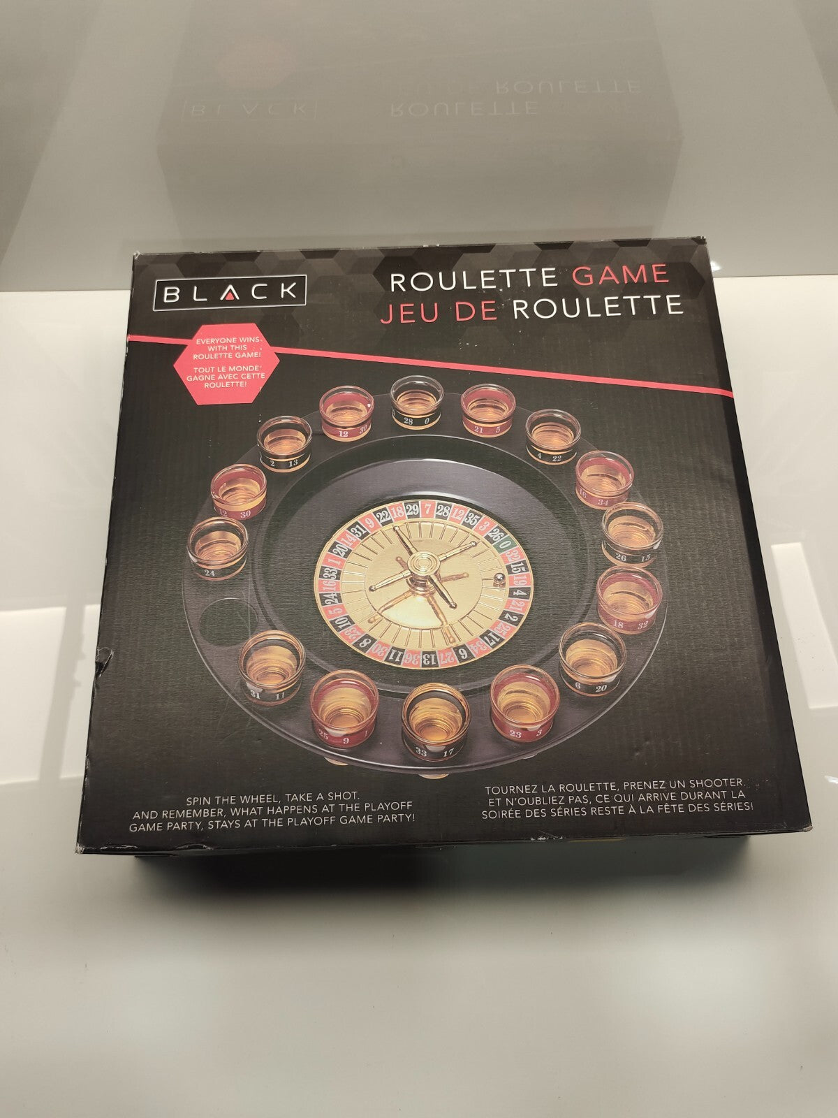 16pc Shot Roulette Drinking Gaming Set 16 in Casino Style Gambling Wheel GAME