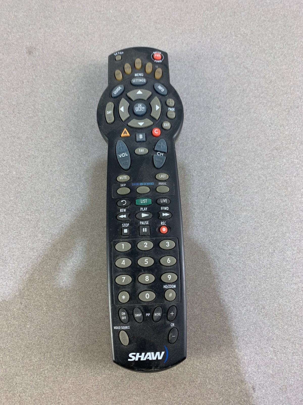 Atlas Shaw DVD PVR 5 device Universal Remote Control Tested.