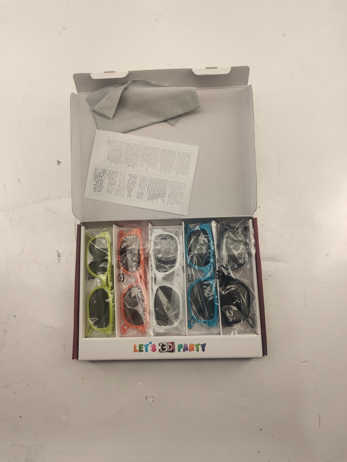 LG NEW Lot 5x Cinema 3D Glasses AG-F215 Party Pack Family Bundle Multicolor