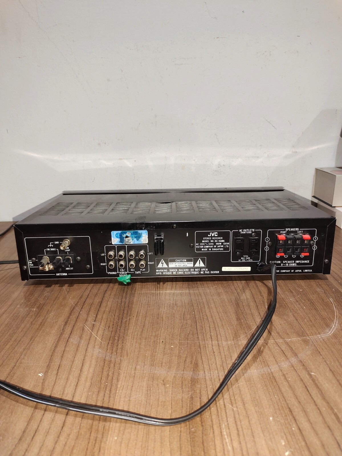 JVC RX-150 FM/AM Digital Synthesizer Receiver Quartzlock