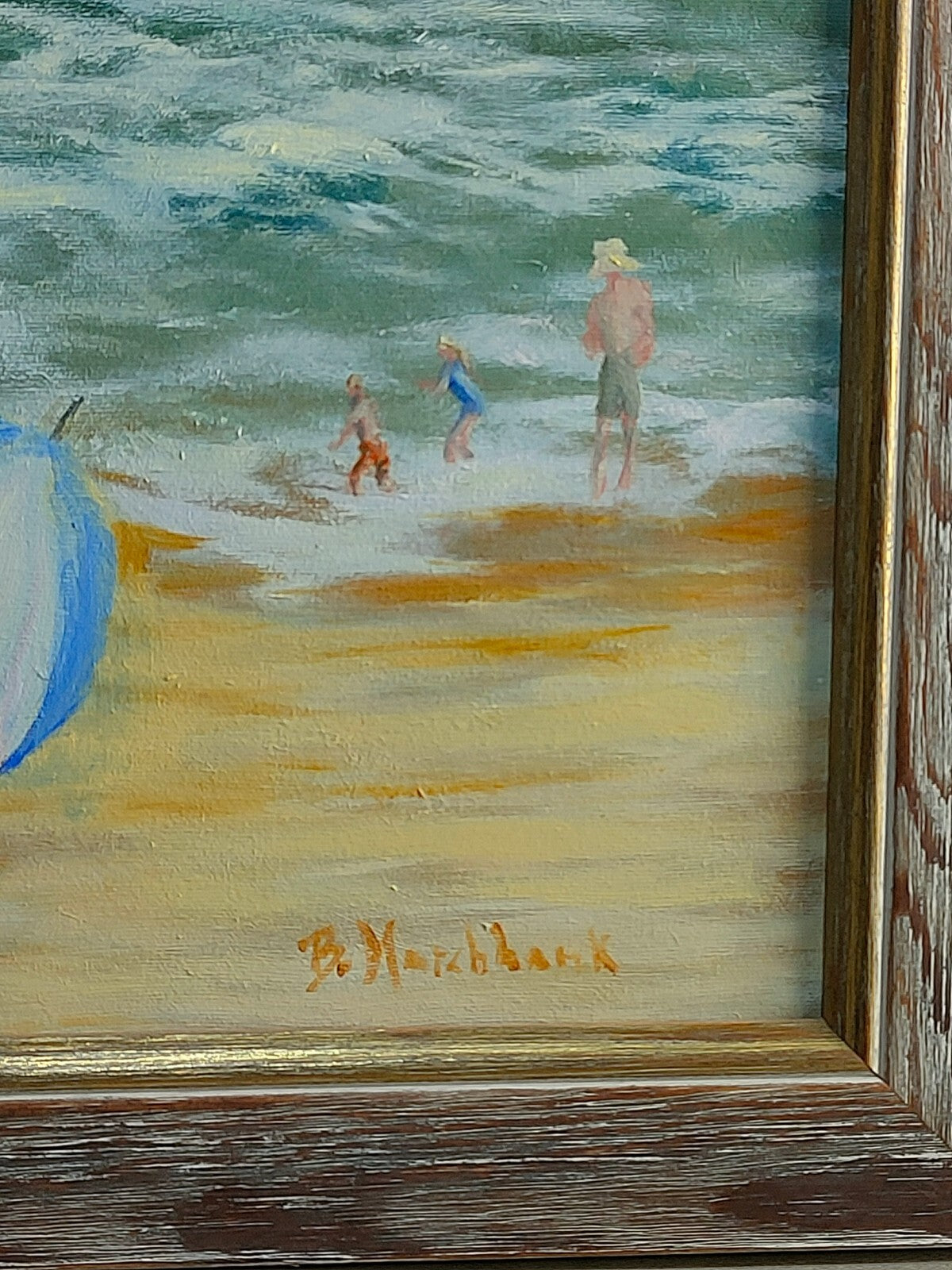 At the beach by Brenda Marchbank
