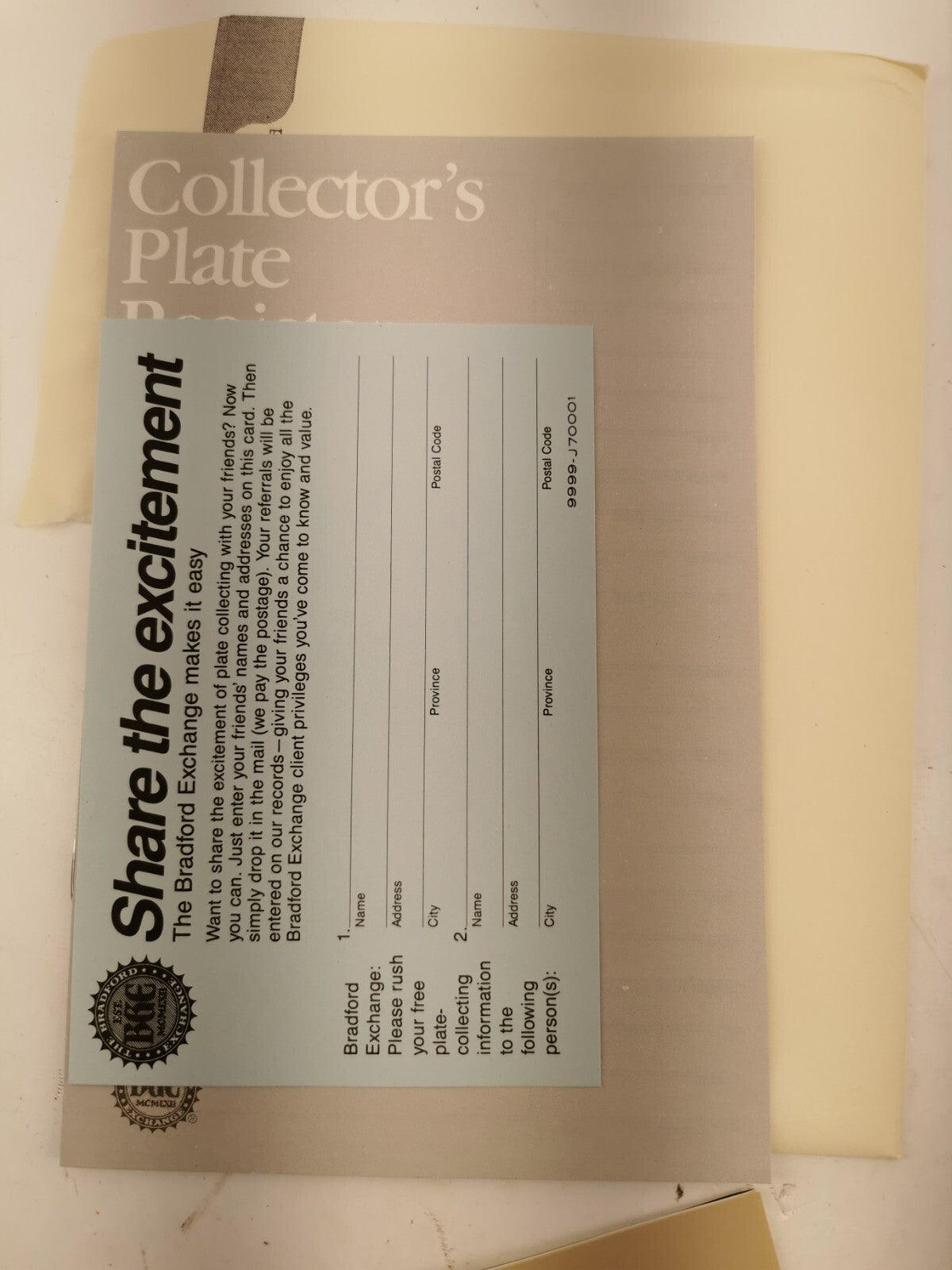 1989 The Snowy Owl Collector Plate W/ Certificate