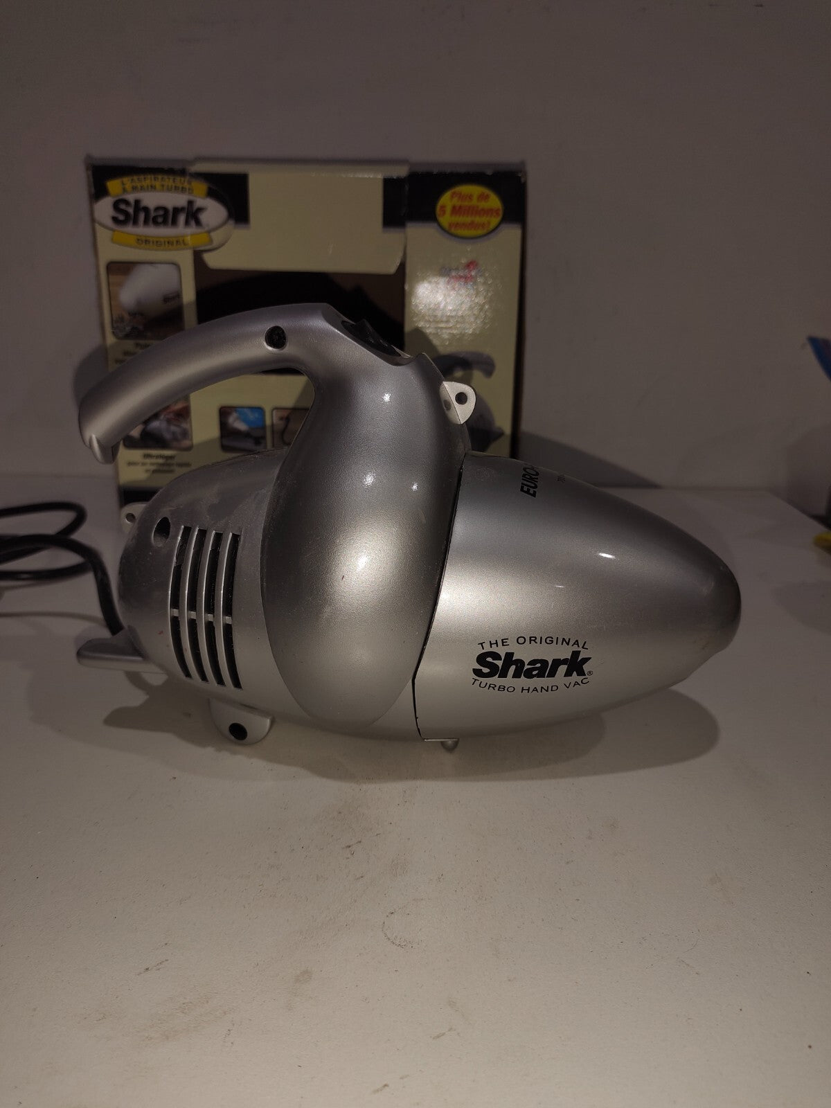 Shark Euro-Pro X Turbo Hand Vacuum Model EP033CA 700W Power, Hose & Attachments