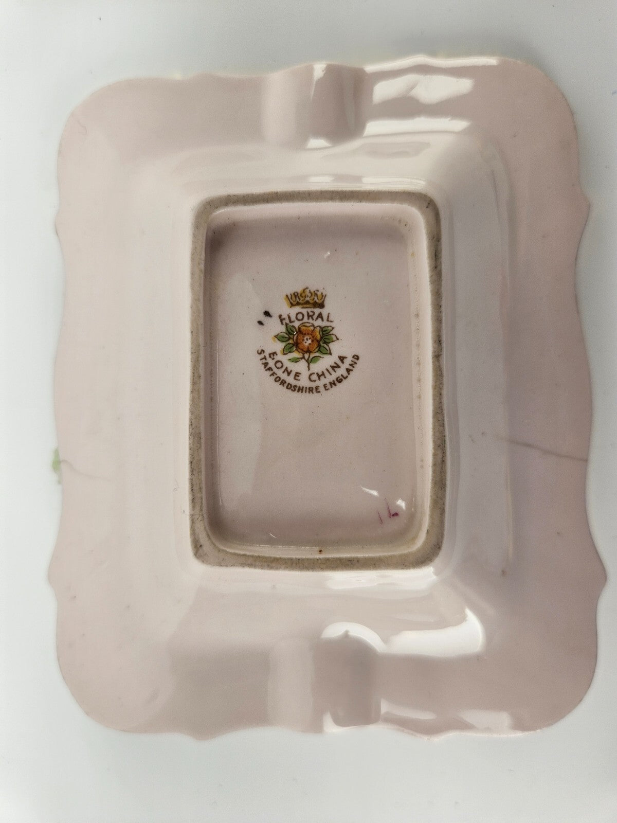 Vintage Staffordshire England 5" Floral Plate Dish