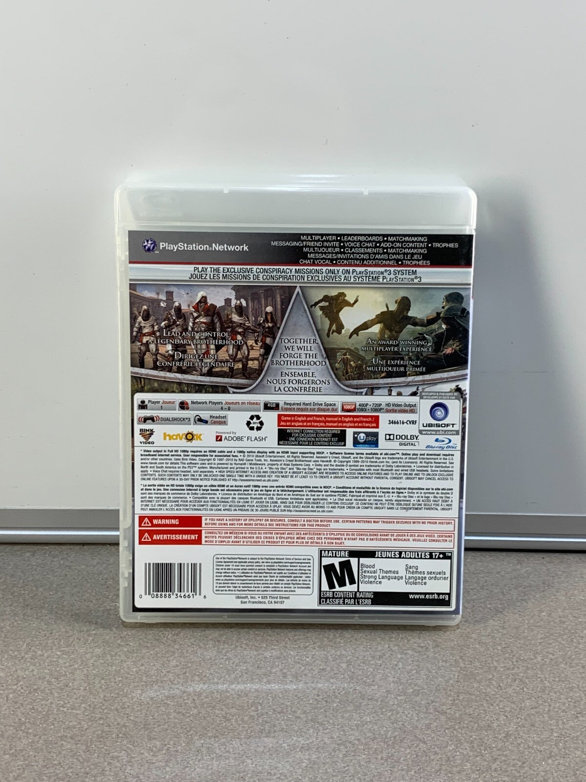Assassin's Creed: Brotherhood (Sony PlayStation 3, 2010) CIB