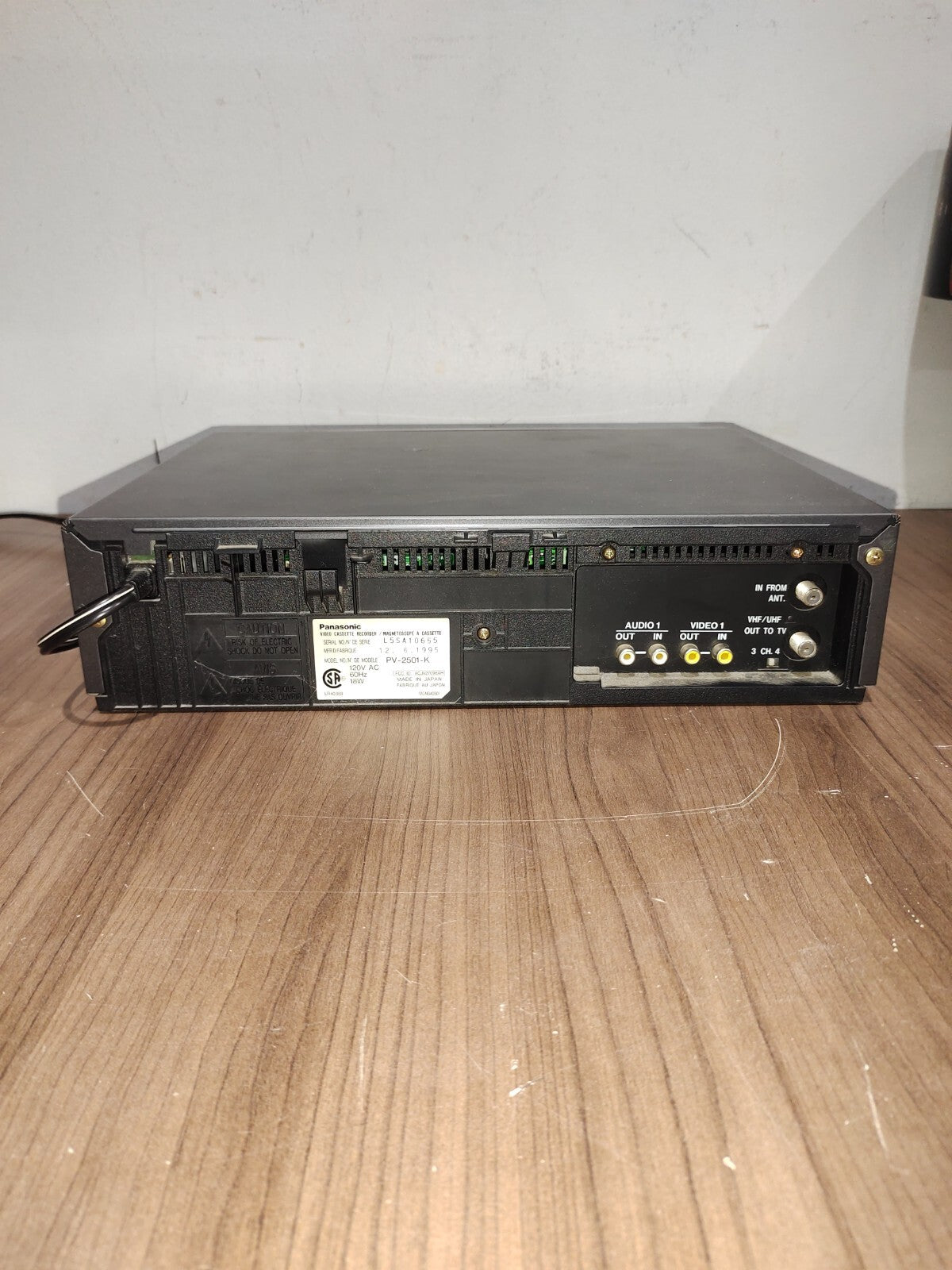 Panasonic PV-2501 Video Cassette Recorder Omnivision
