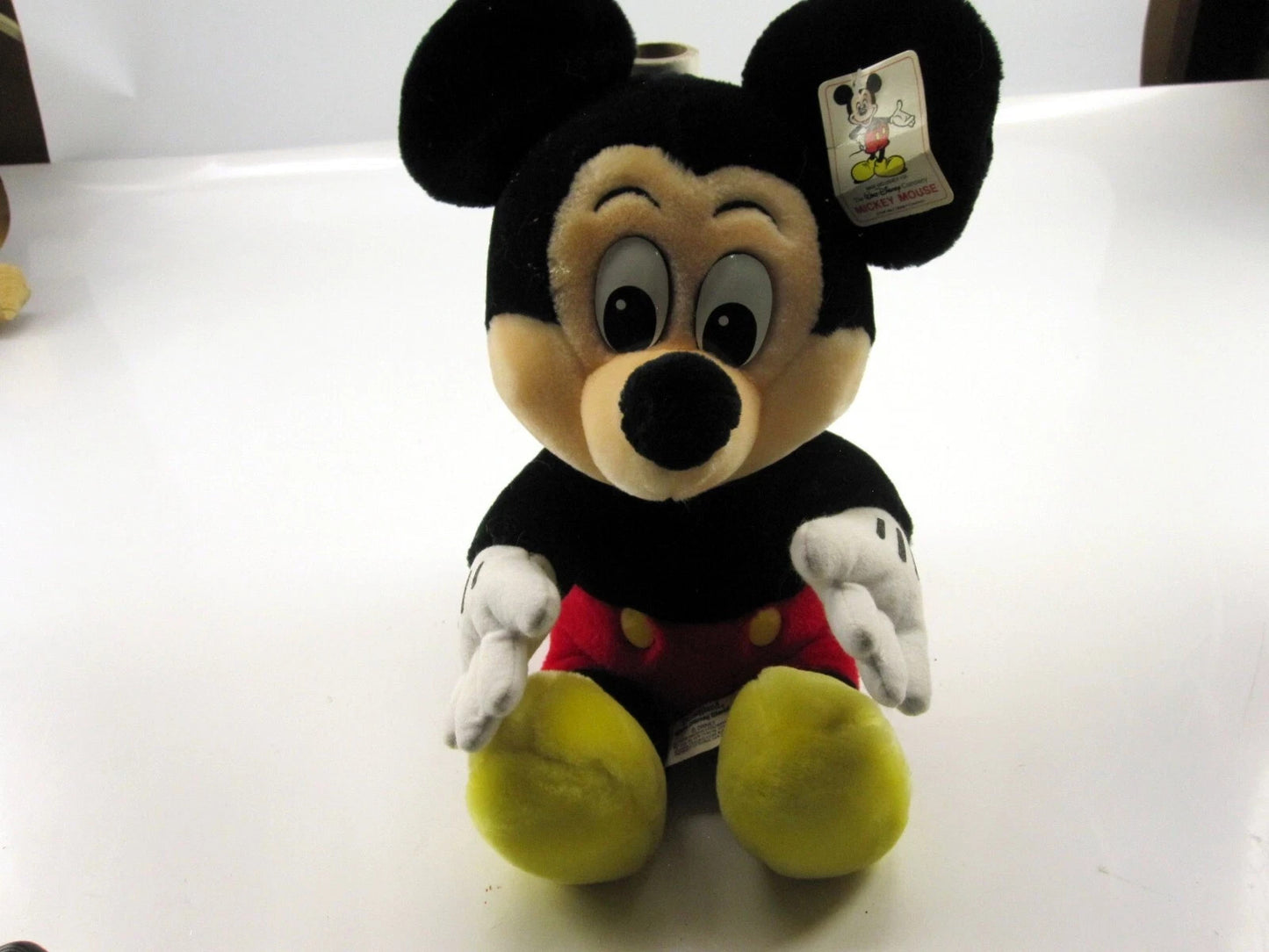 Vintage Disneyland Walt Disney World Mickey Mouse Plush Stuffed Toy NEW WITH TAG
