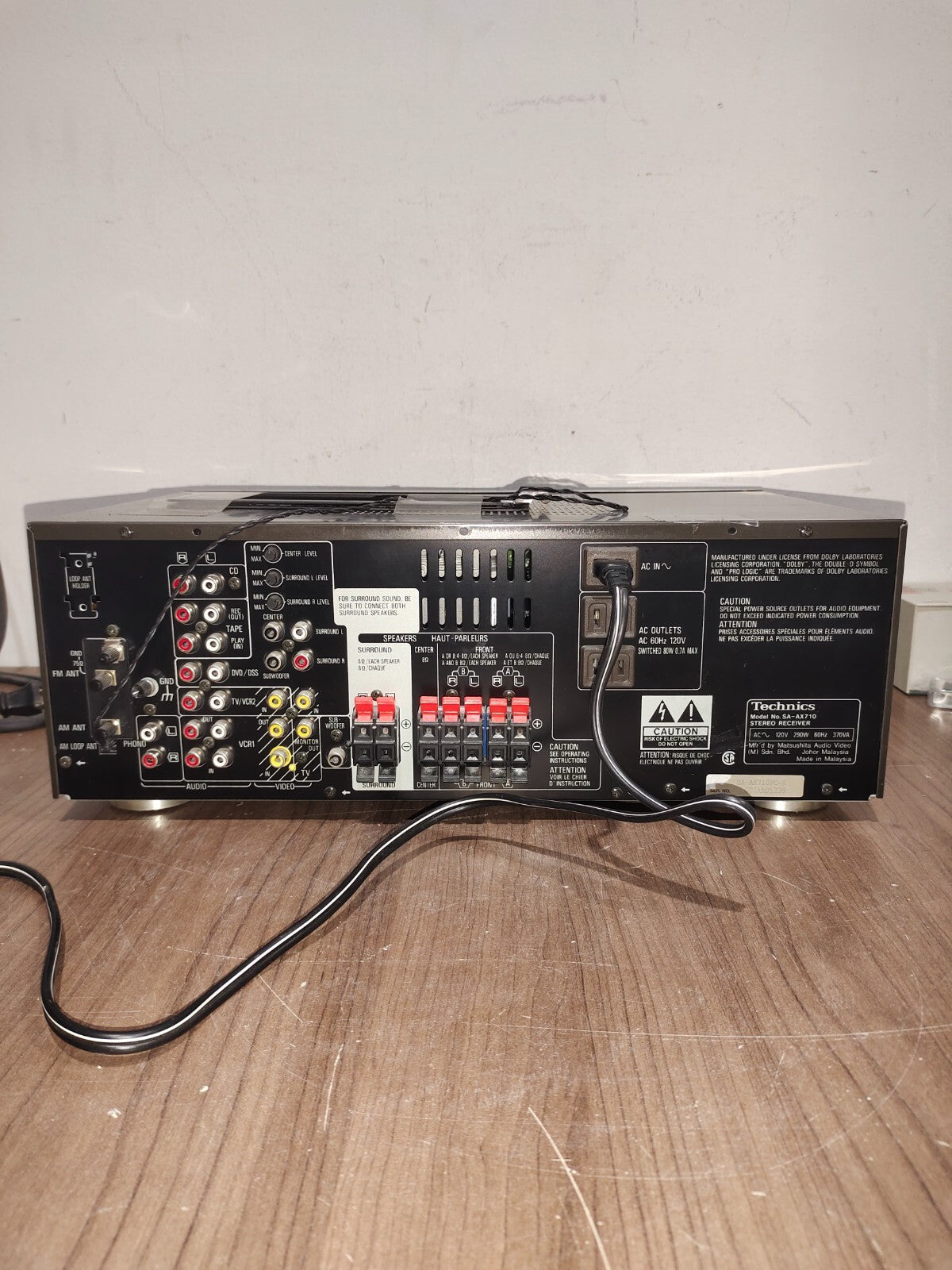 Technics SA-AX710 - AV Stereo Receiver Amplifier