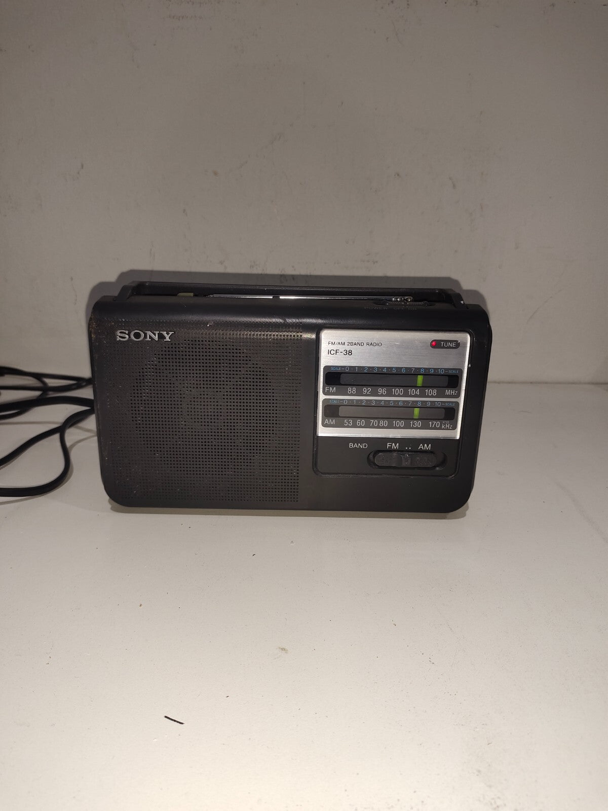 Sony ICF-38 Portable AM/FM Radio