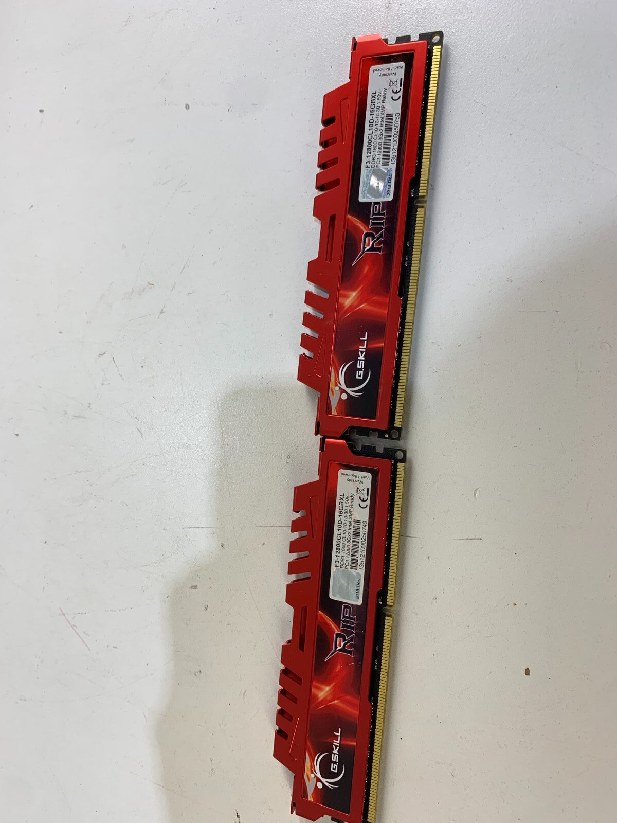 16GB G.Skill F3-12800CL10D-16GBXL1600MHz RipjawsX Series for Intel/AMD Dual kit