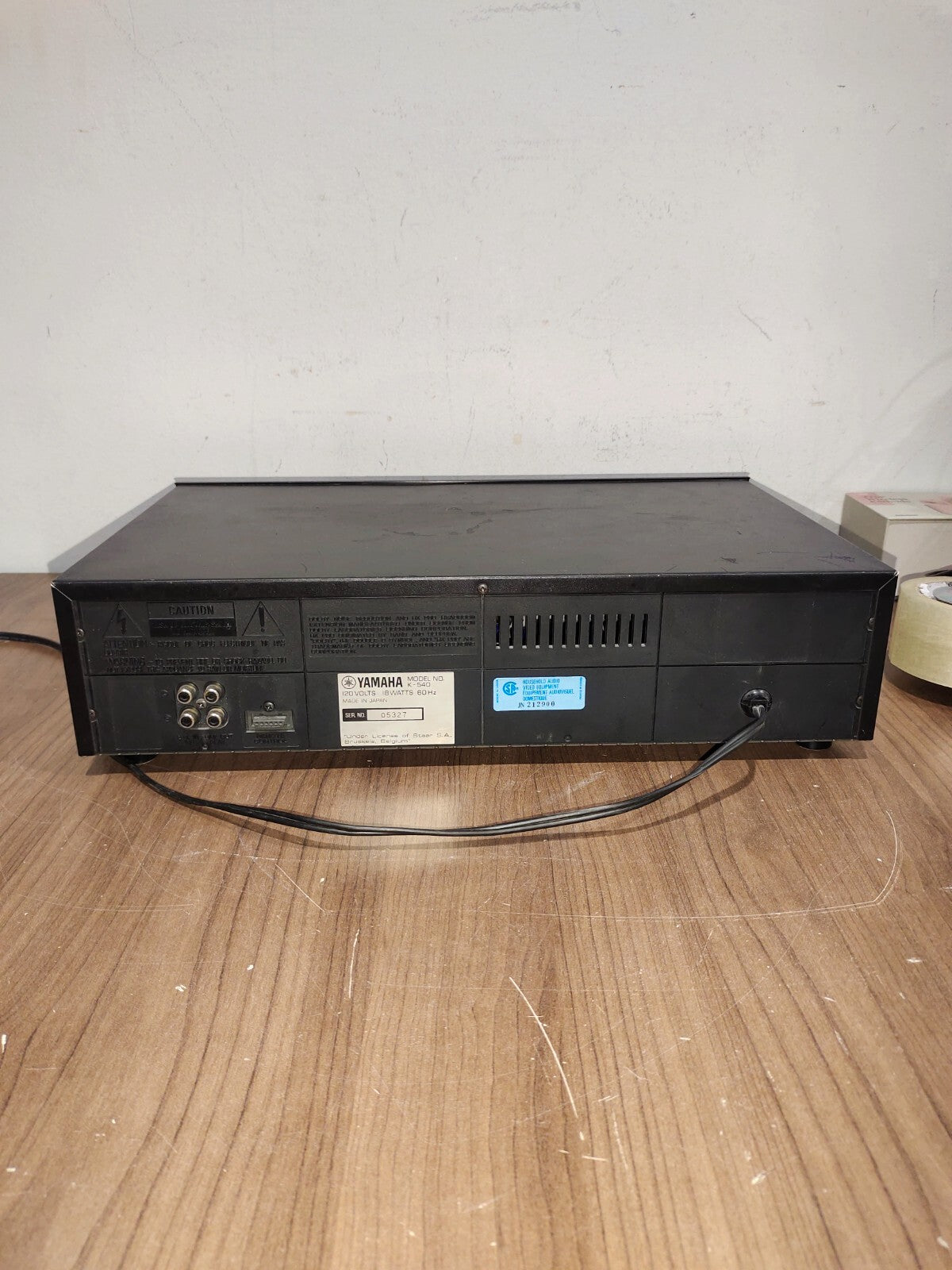 Vintage YAMAHA Natural Sound K-540 2-HEAD HX PRO DOLBY Cassette Deck