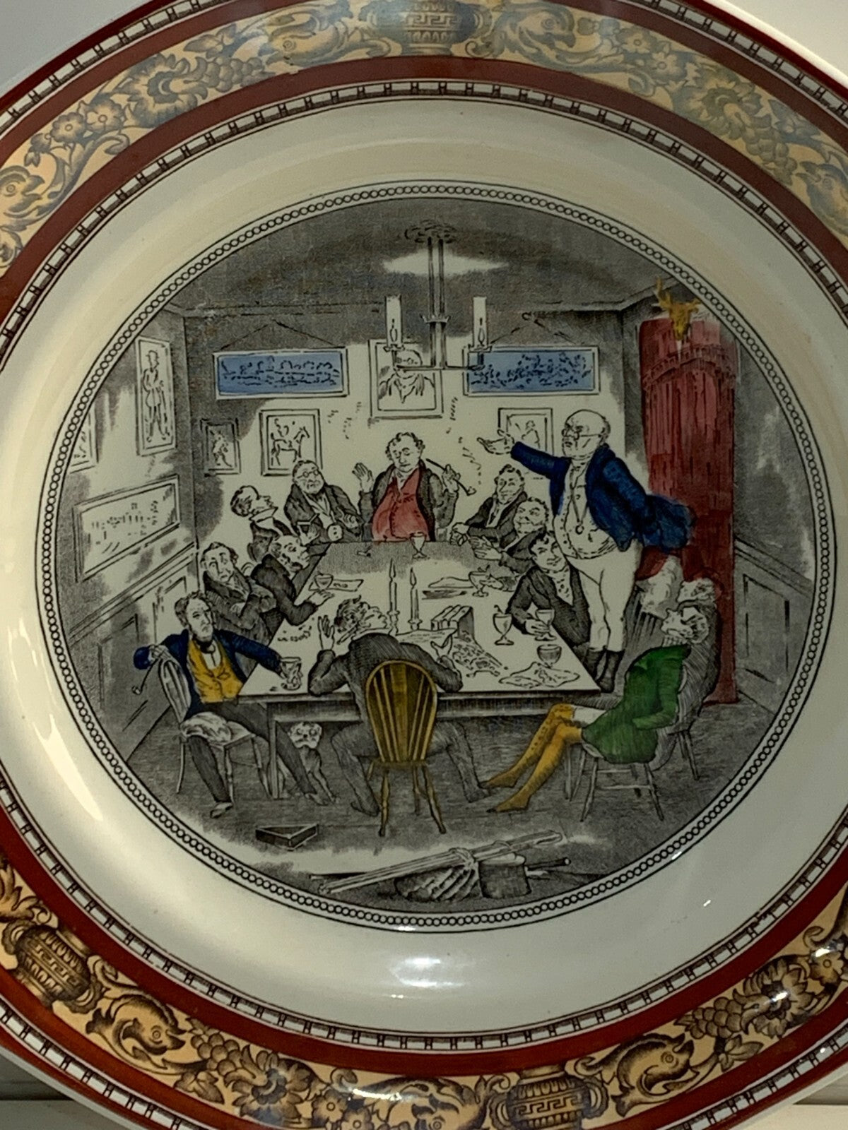 Adams England Mr Pickwick Addresses the Club Plate Charles Dickens