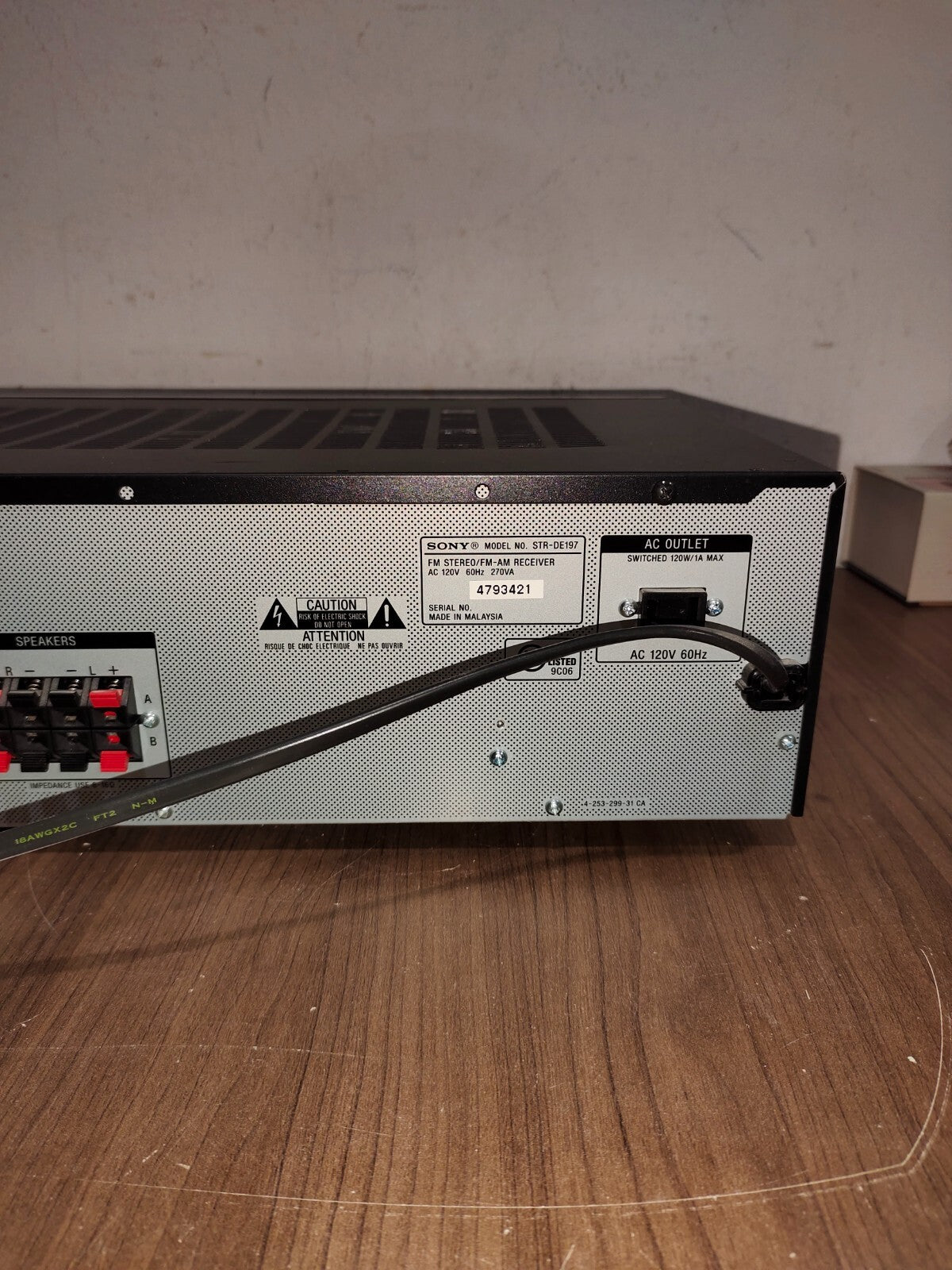 Sony STR-DE197 Stereo Receiver