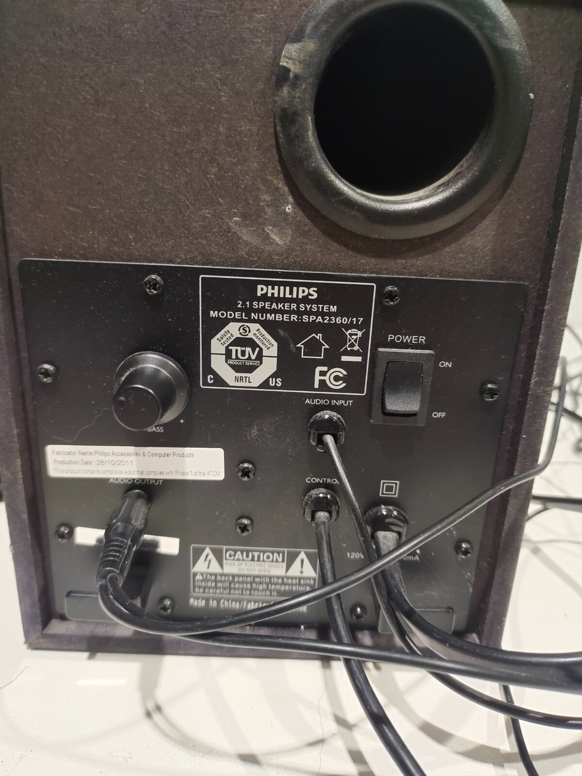 Philips Model SPA2360/17 2.1 Computer Speaker System