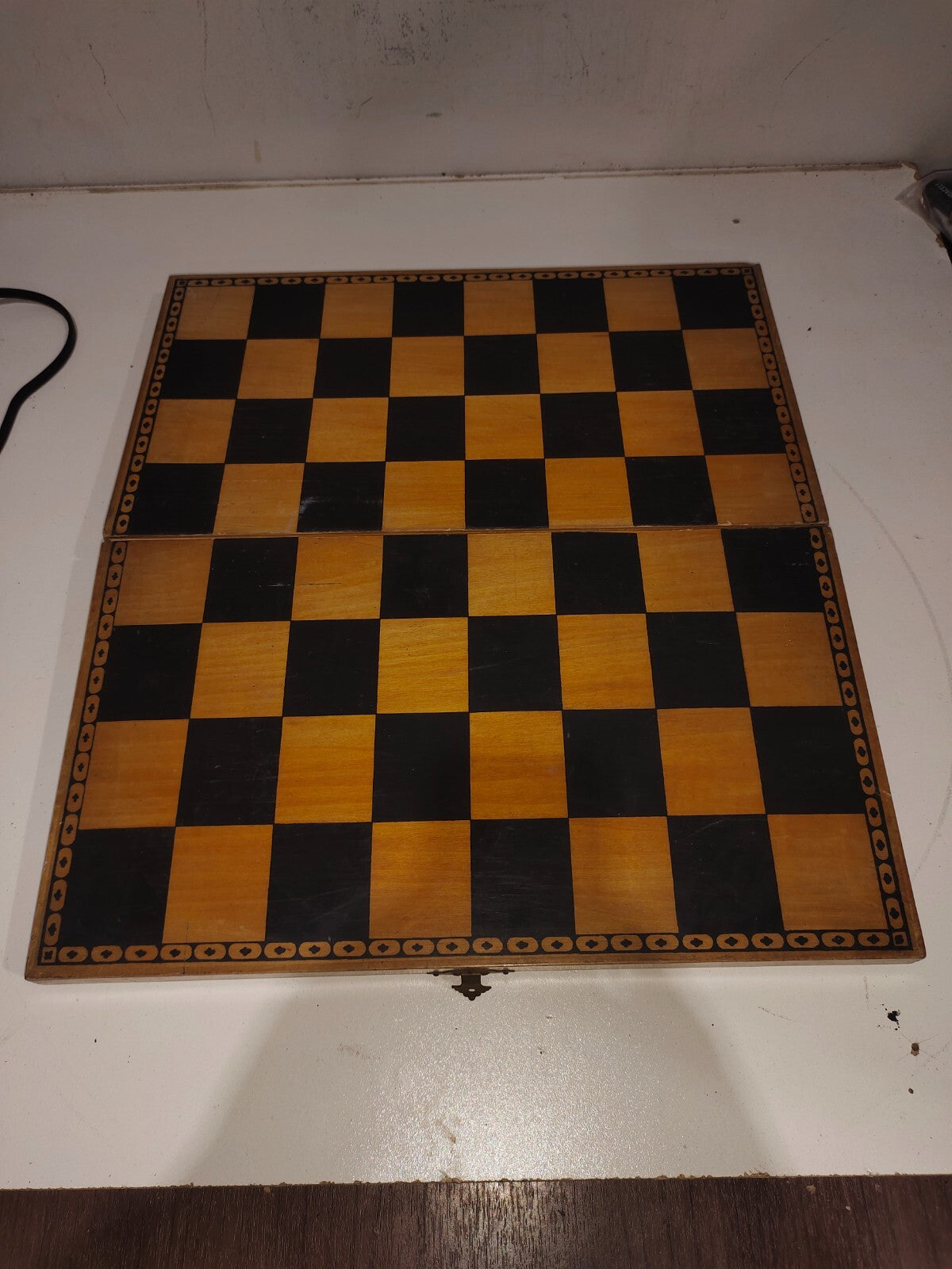 Vintage Chess Set with Board - Chess Pieces of Marble