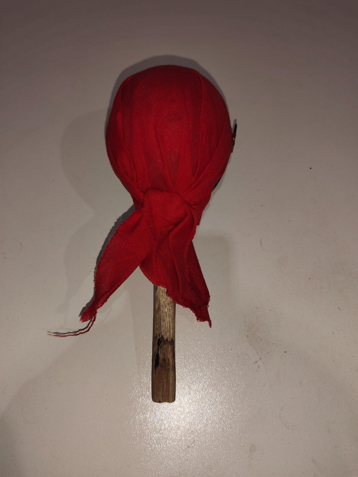 RARE Folk Art OLD Grand Cayman Caribbean Souvenir Head Rattle