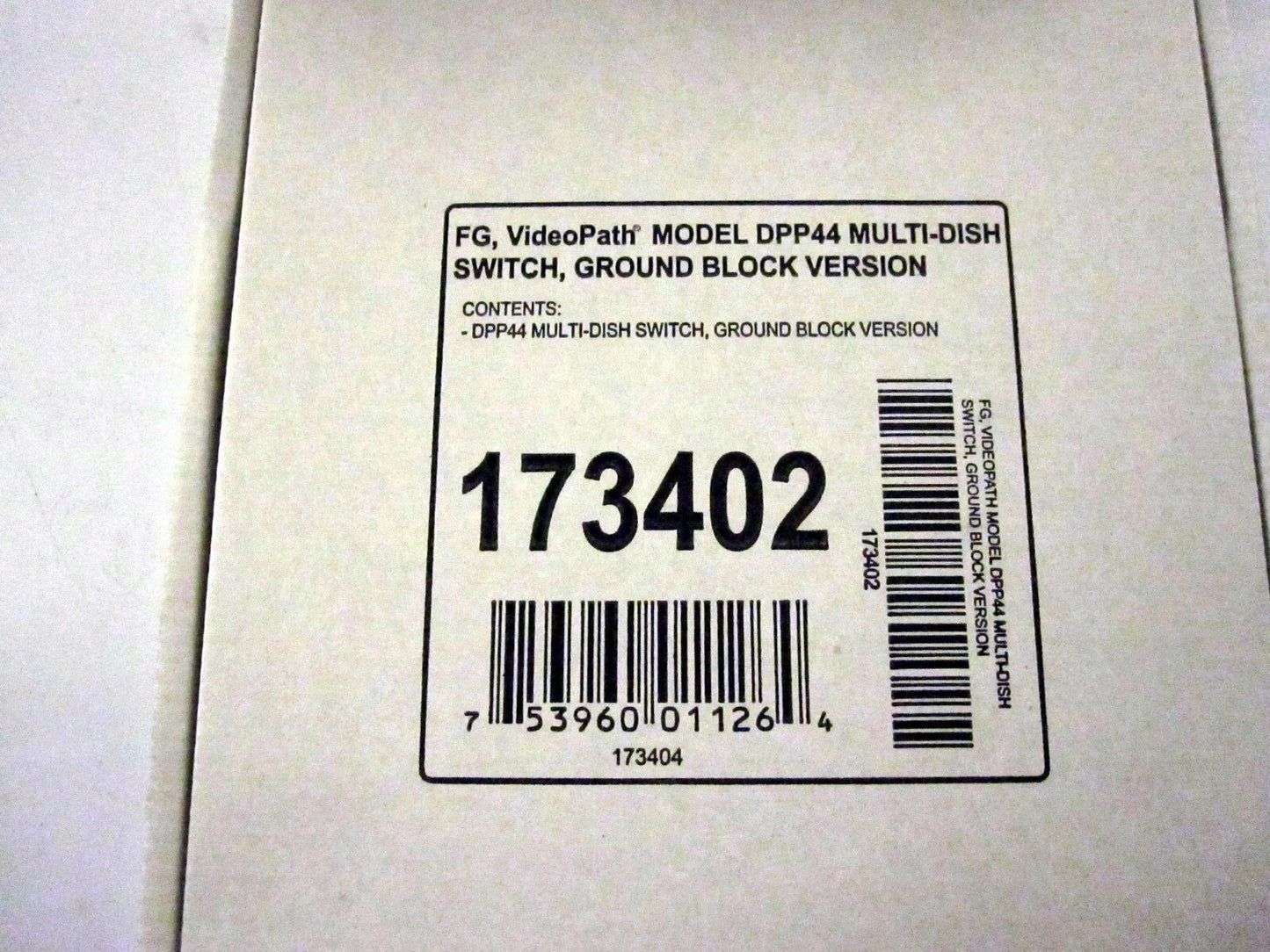 FG Videopath DPP44 Switch and Power Insterter Kit 173405 Set