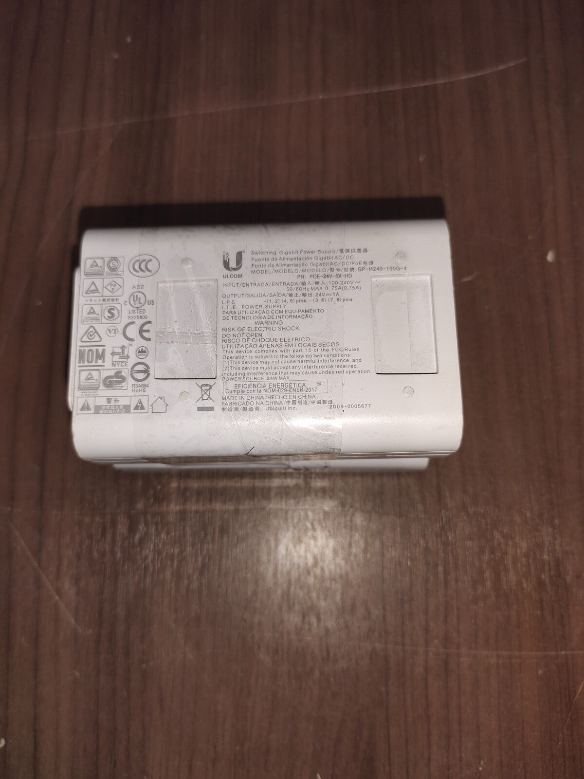 Ubiquiti GP-H240-100G-4 PoE Injector Switching Mode Power Supply - Set of 2