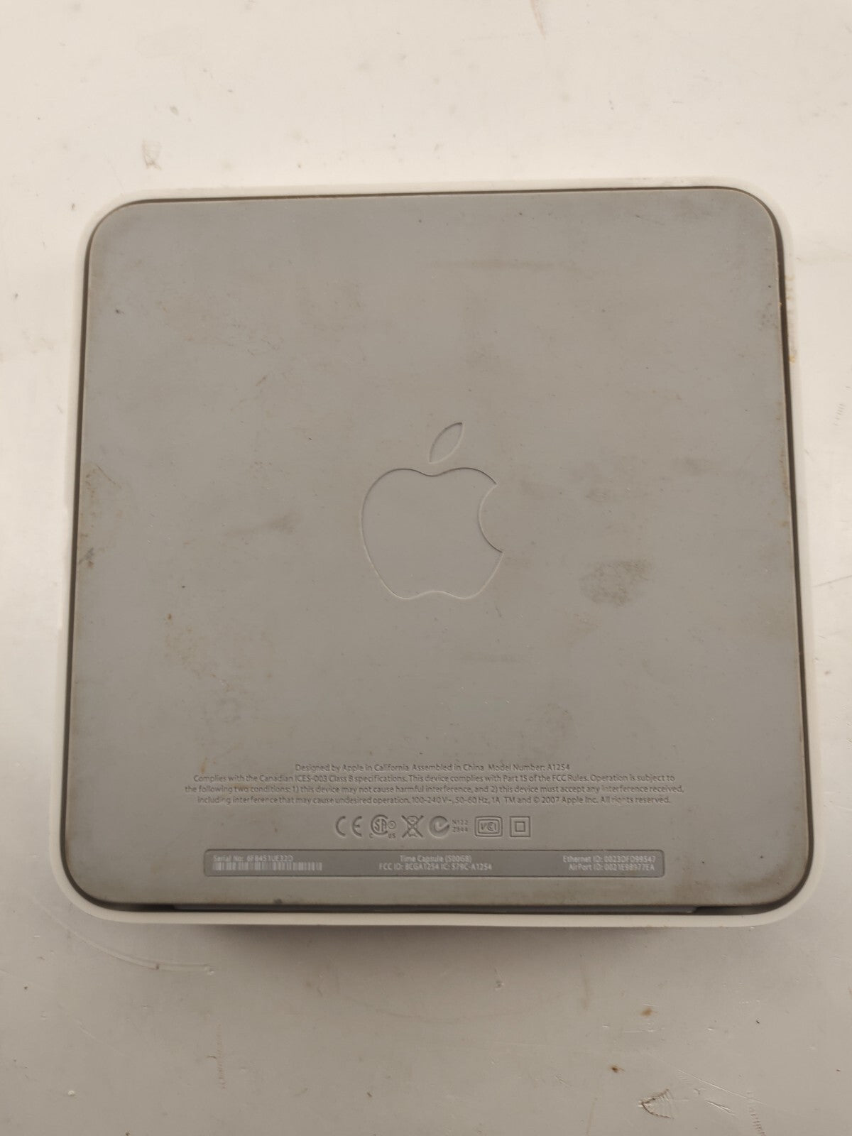 Apple AirPort Time Capsule Gen 1 802.11n Wireless Router w/USB, A1254 500GB
