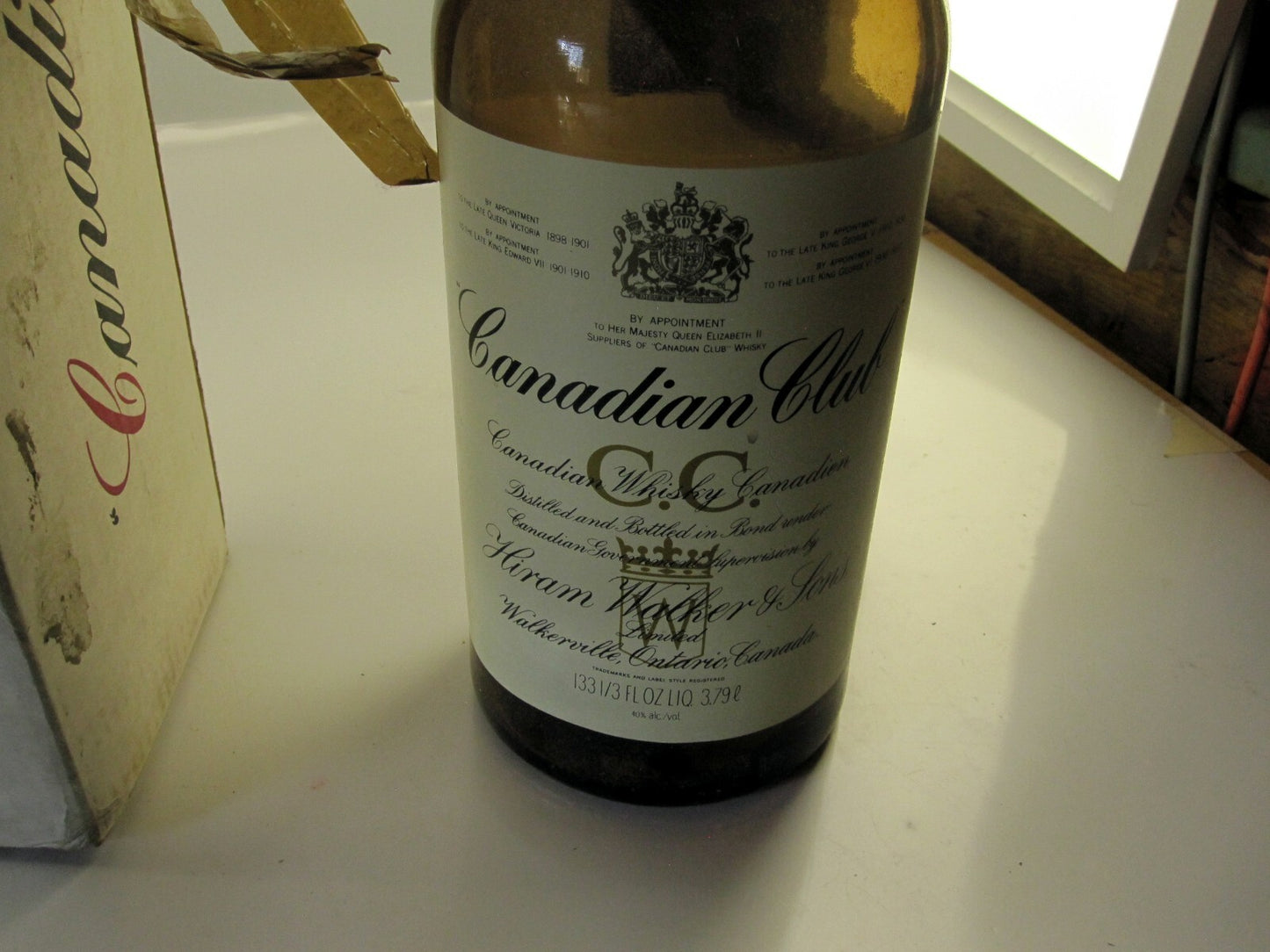 Canadian Club Whiskey Bottle GIANT 133 Oz