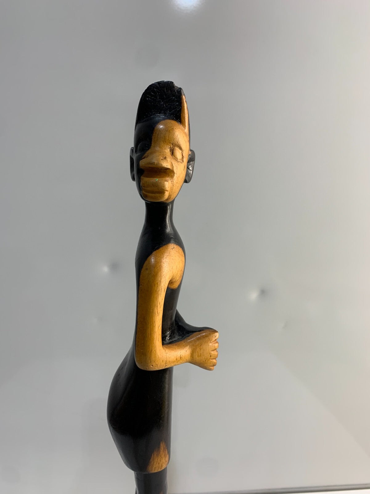 African Hand Carved Carving Wood Man Figure Art Sculpture
