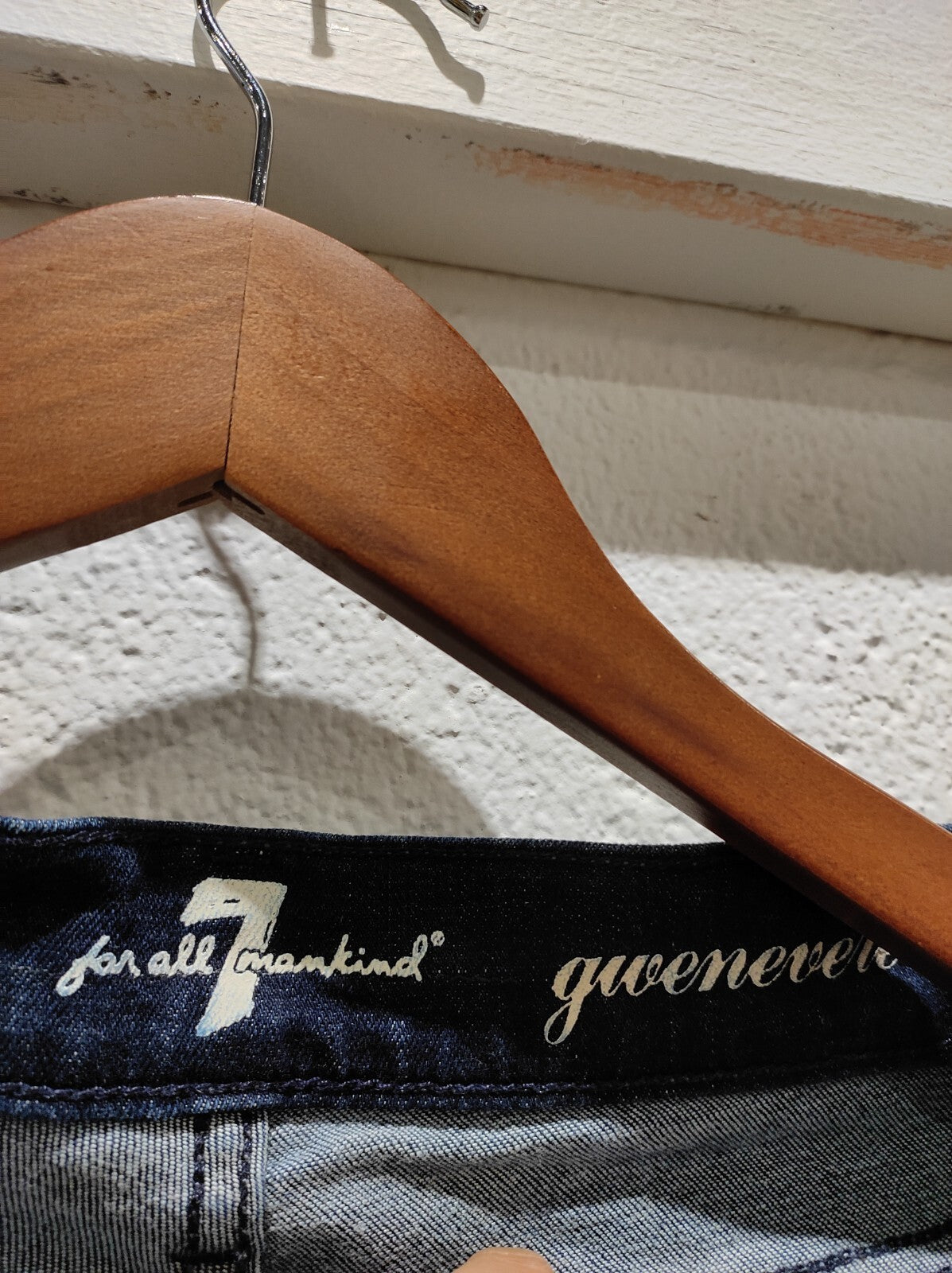 7 For All Mankind - Dark Wash Zip Bottom Gwenevere Jeans, Women Size 30 NWT